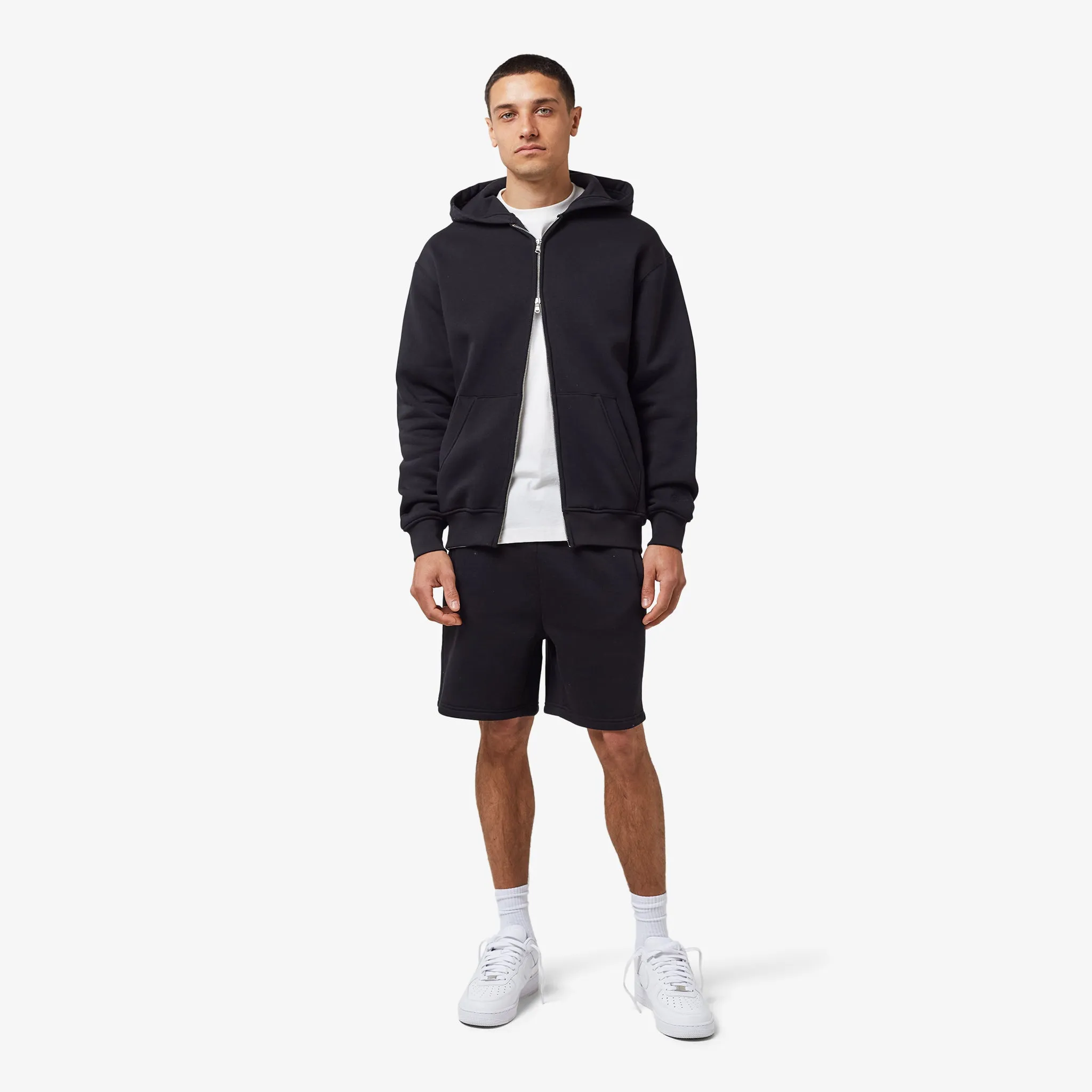 Full Zip Twinset | Black