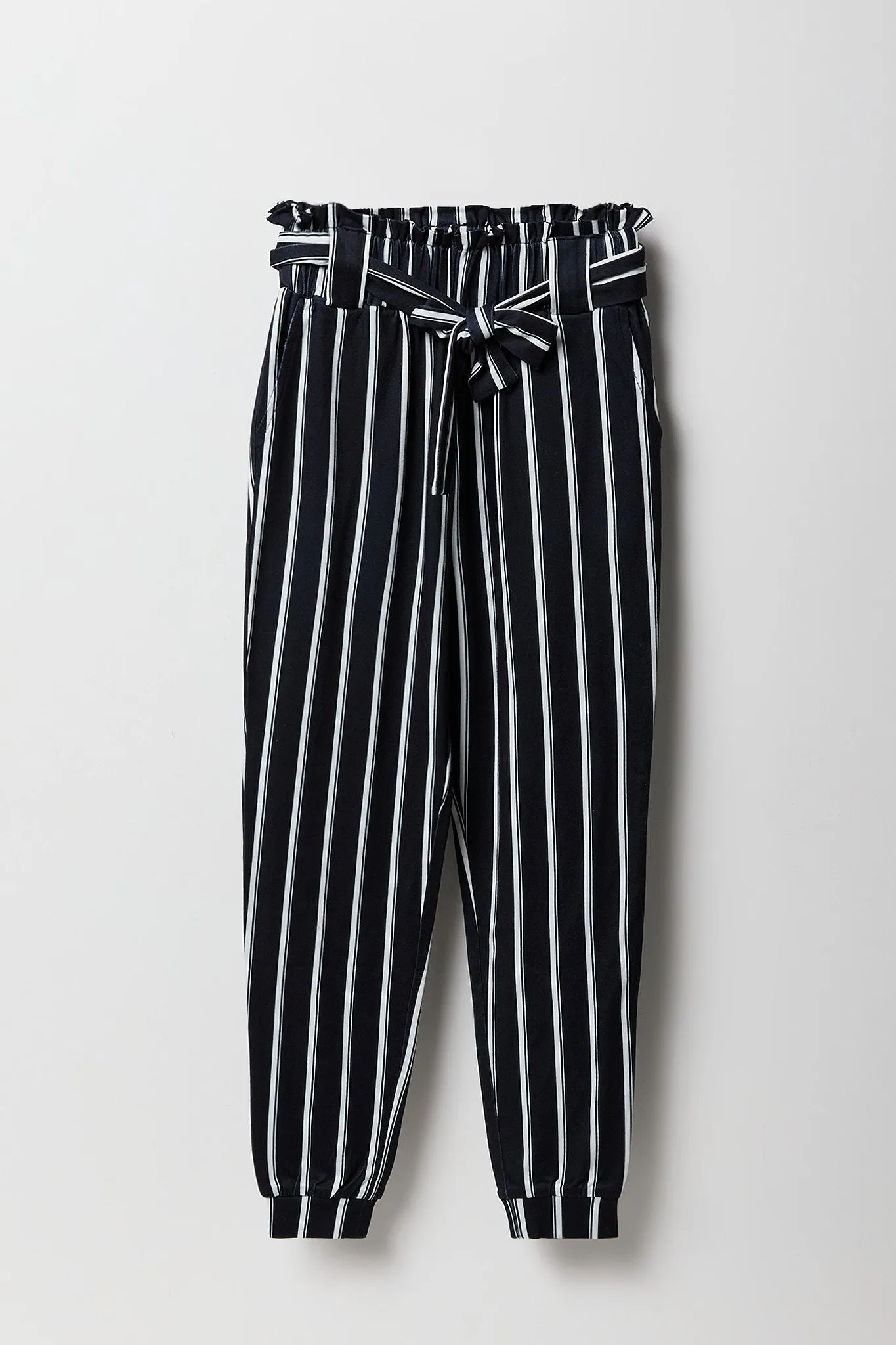 Girls Printed Soft Paperbag Jogger
