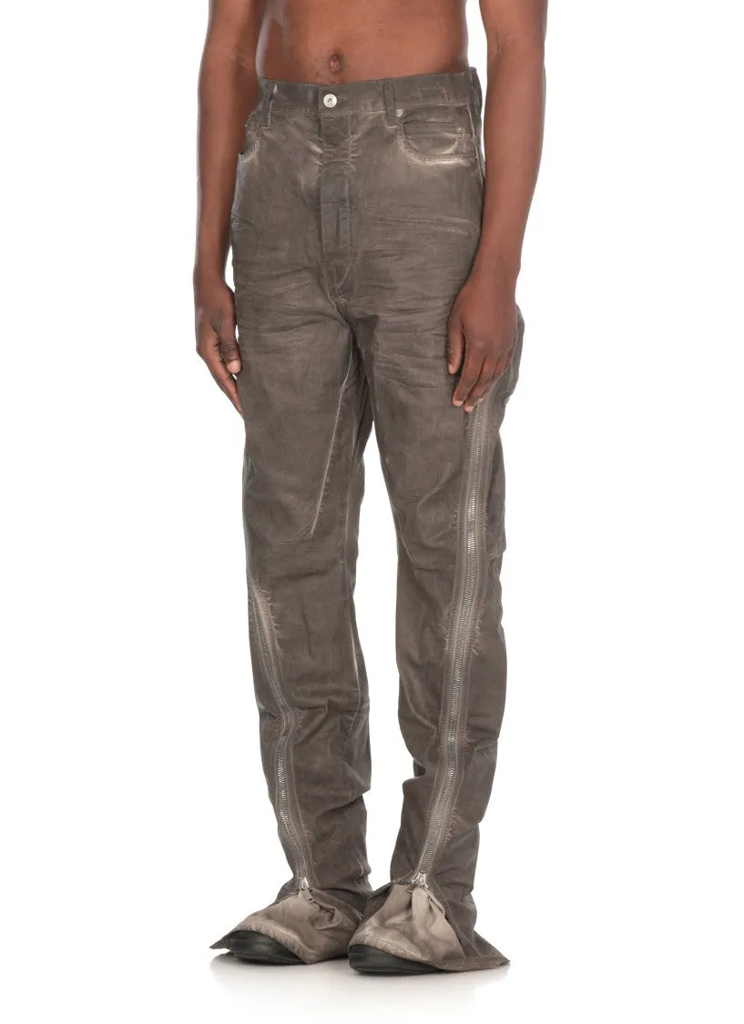 Grey Cotton Bolan Banana Pants
