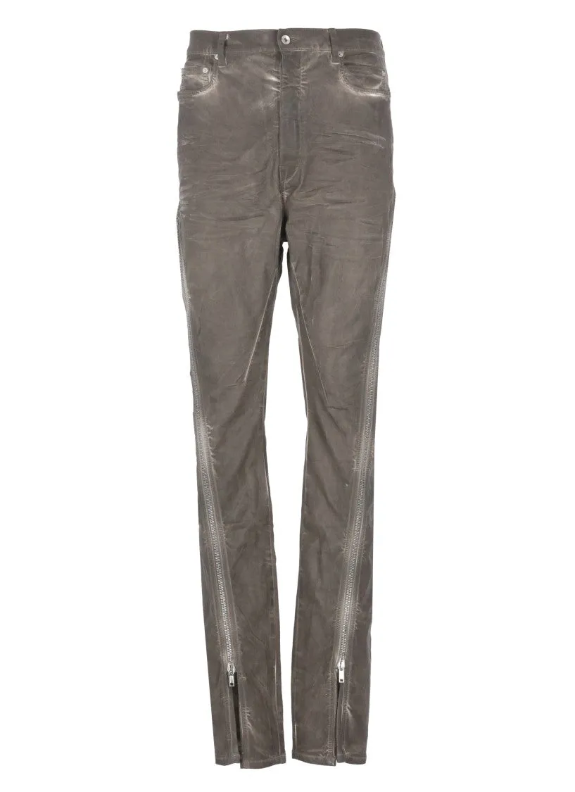 Grey Cotton Bolan Banana Pants