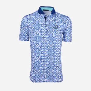 Greyson Keeneland Men's Blue Migration Polo