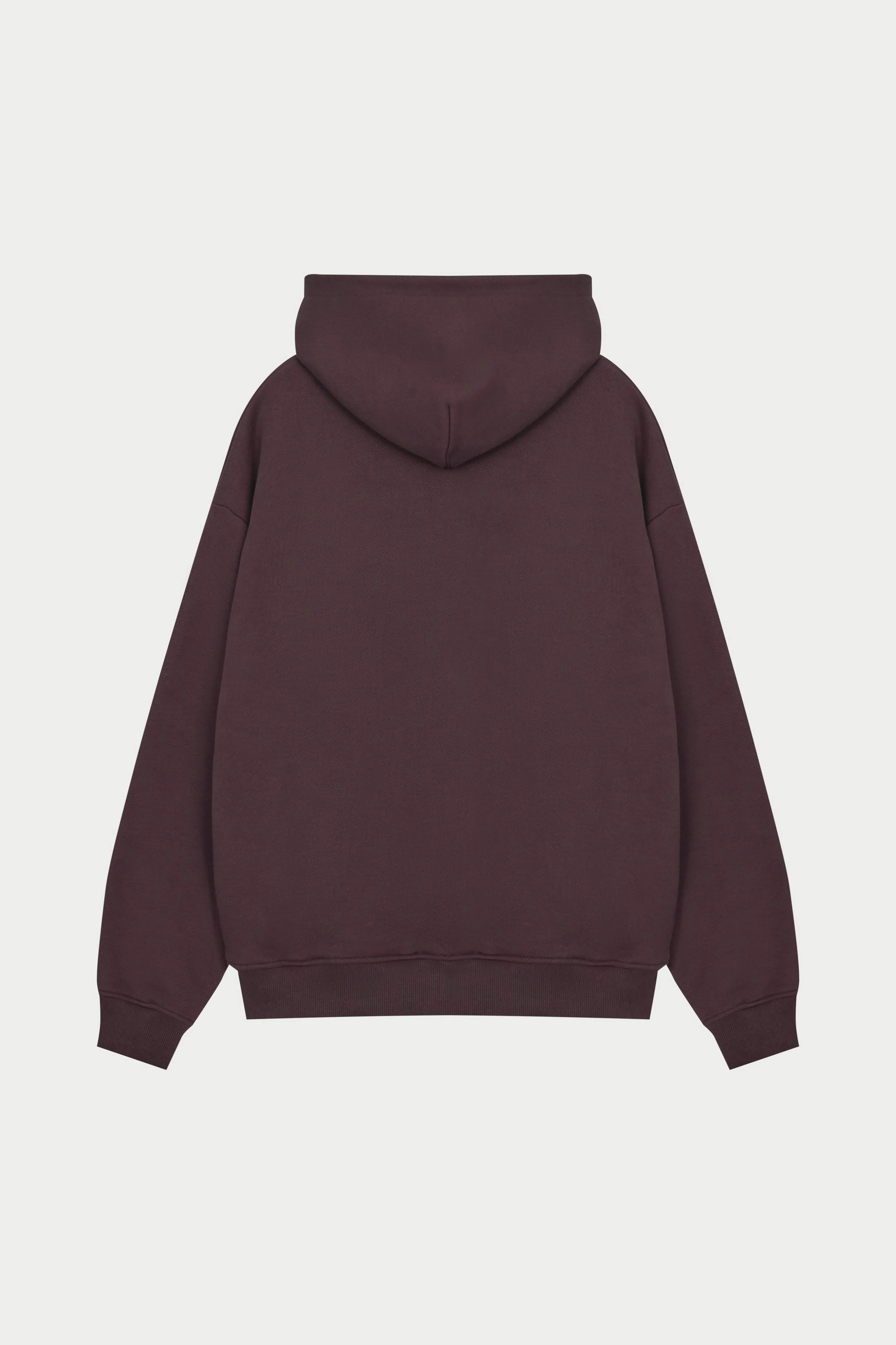 HEAVYWEIGHT EMBLEM APPLIQUE HOODIE - BROWN