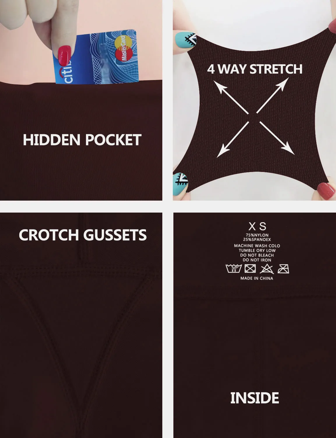 High Waist Biking Pants mahoganymaroon_Biking