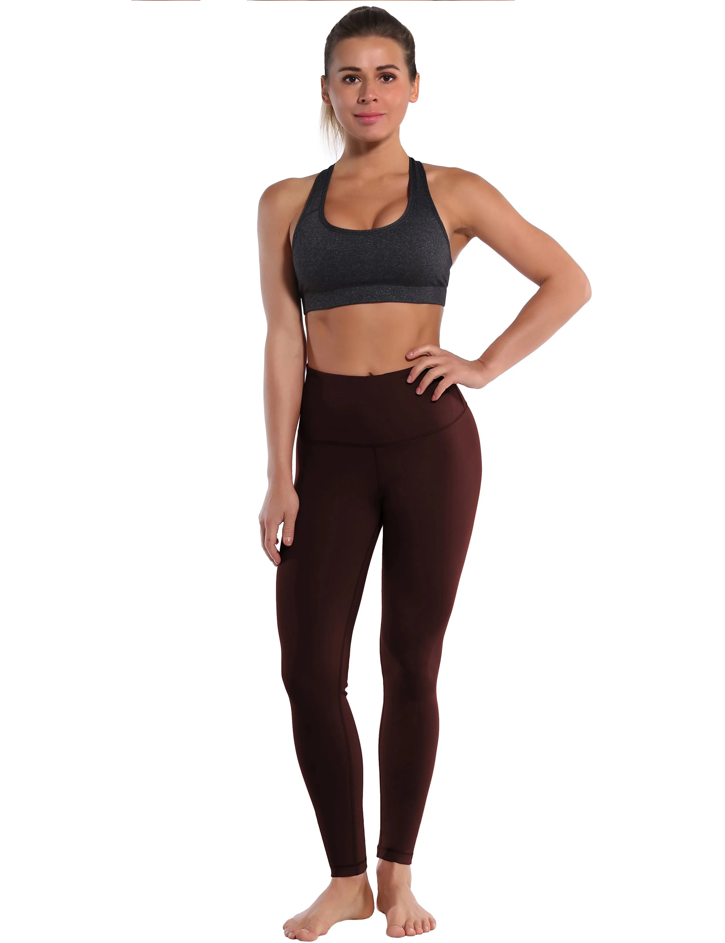 High Waist Biking Pants mahoganymaroon_Biking