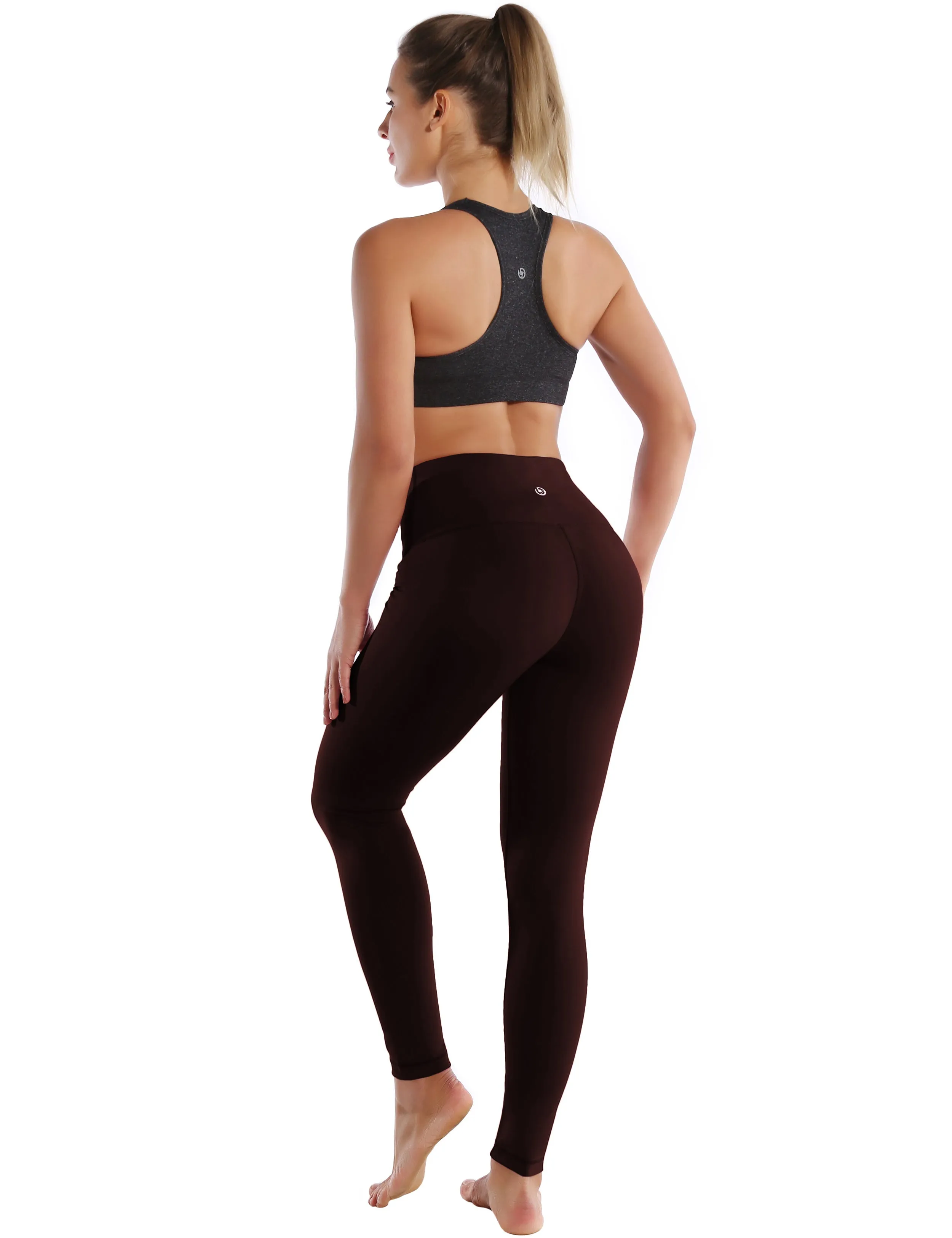 High Waist Biking Pants mahoganymaroon_Biking