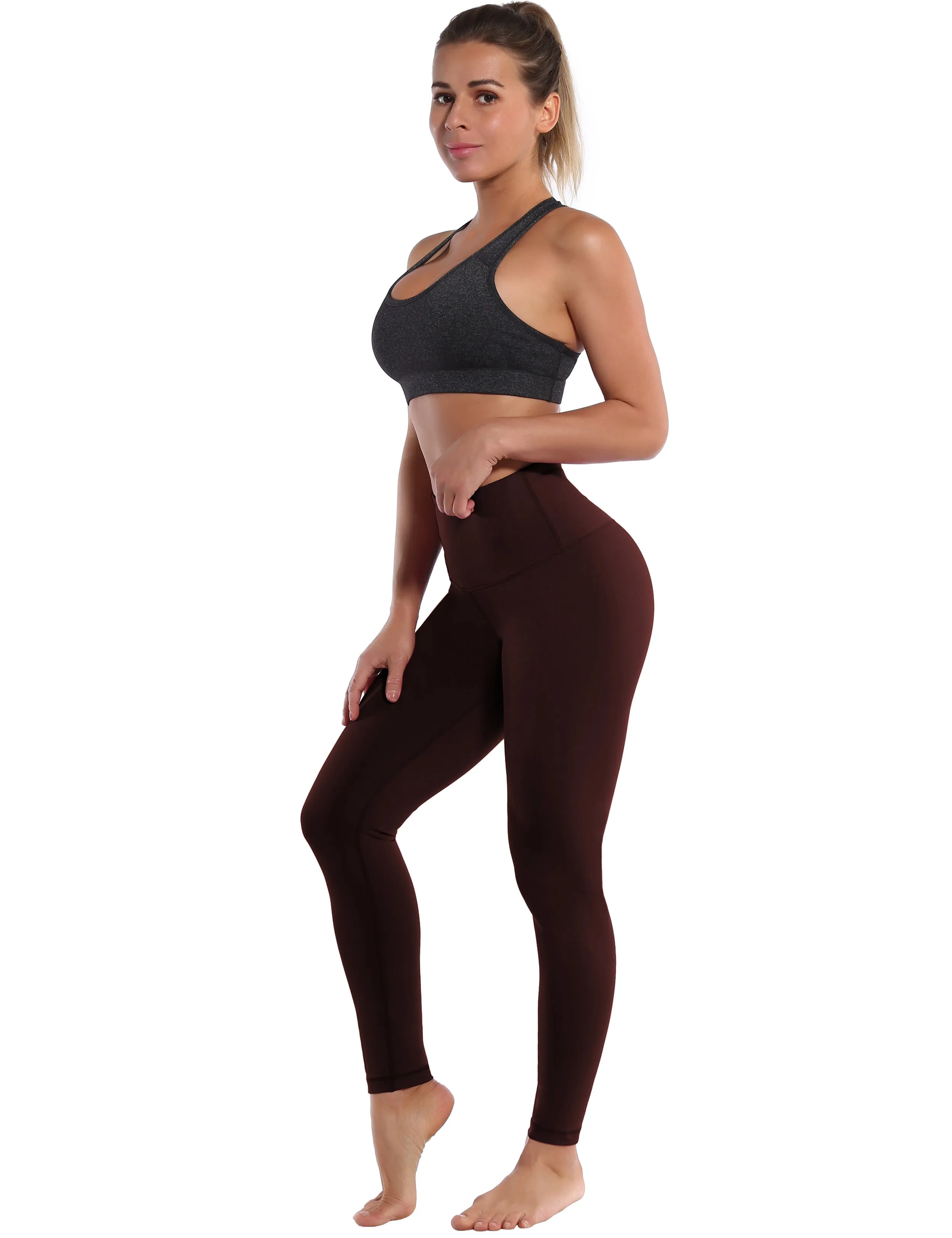 High Waist Biking Pants mahoganymaroon_Biking