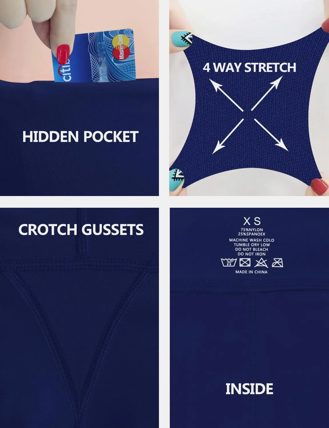 High Waist Pilates Pants navy ins_Pilates