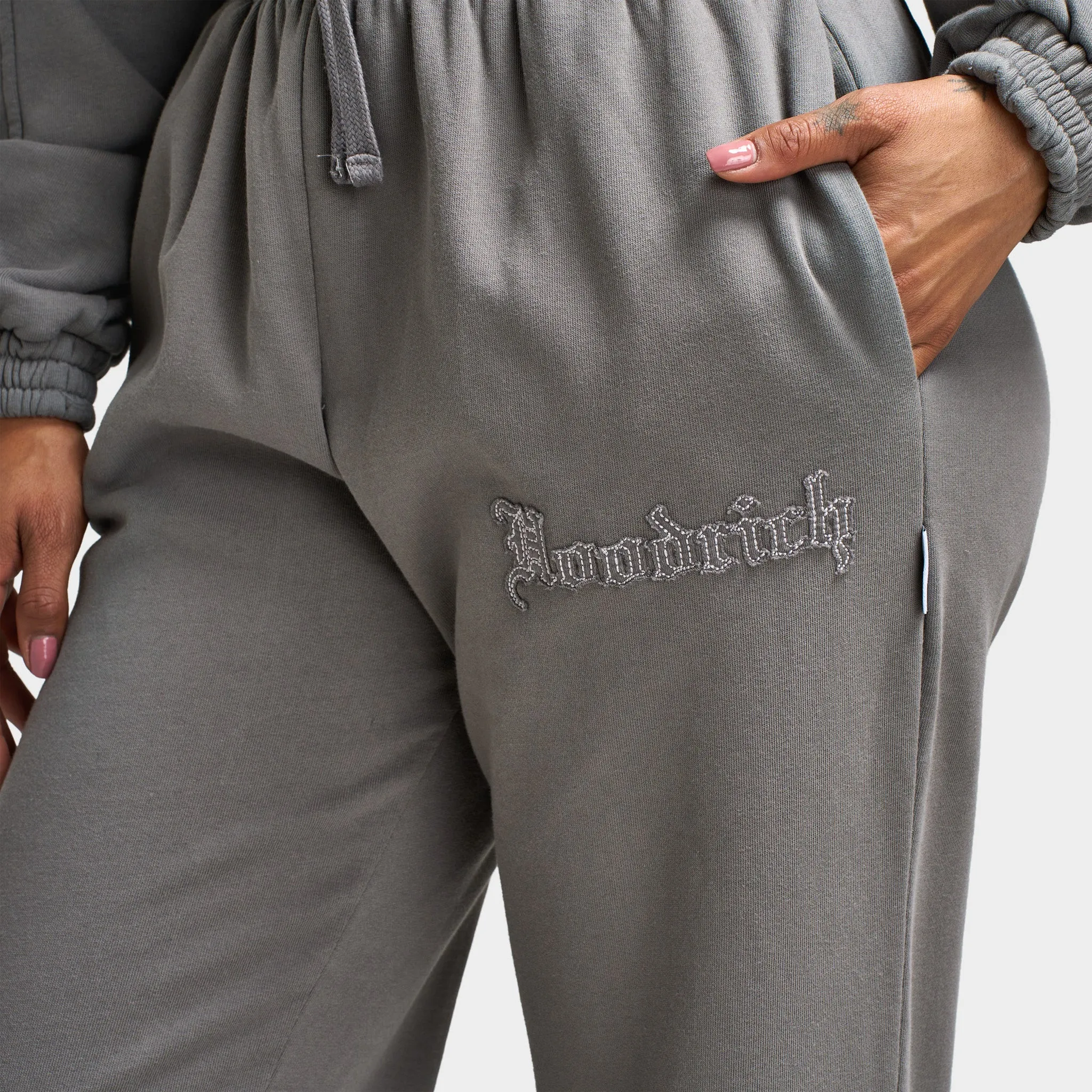 Hoodrich Women's Tagra Wide Leg Joggers Lava Smoke / Volcanic Ash - Harbour Mist