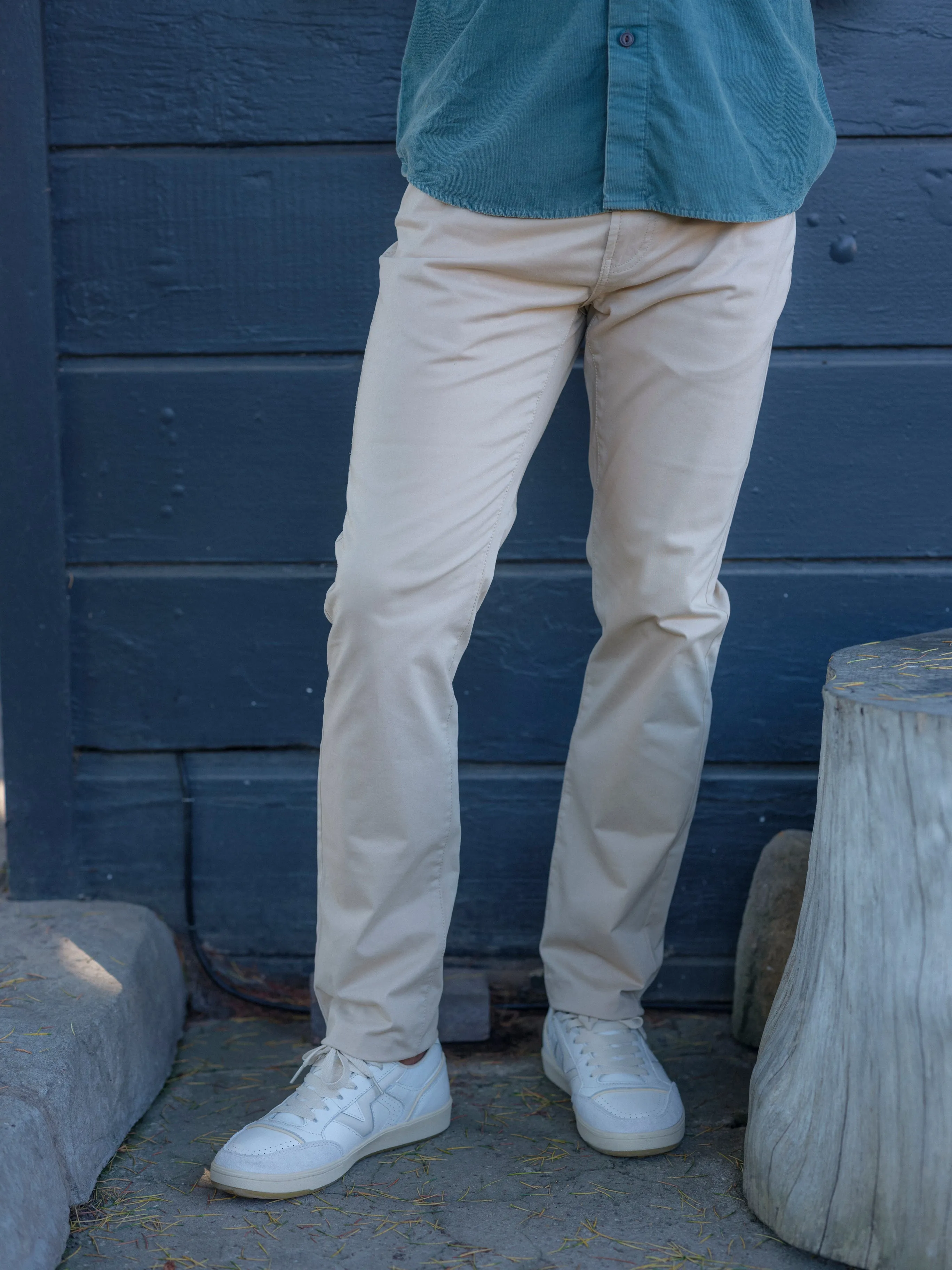 Hybrid Stretch 5 Pocket - Pebble