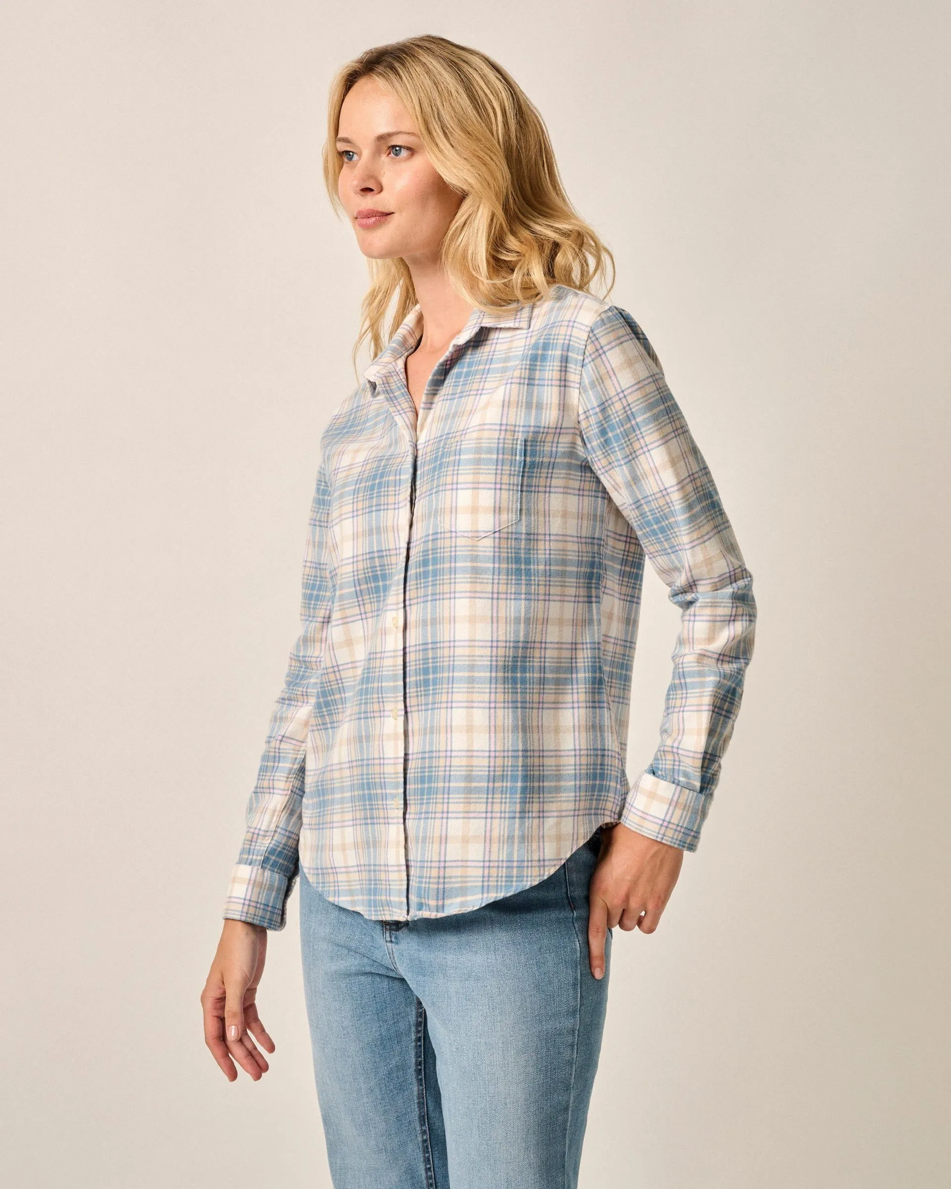 Inez Flannel Button-Down Shirt