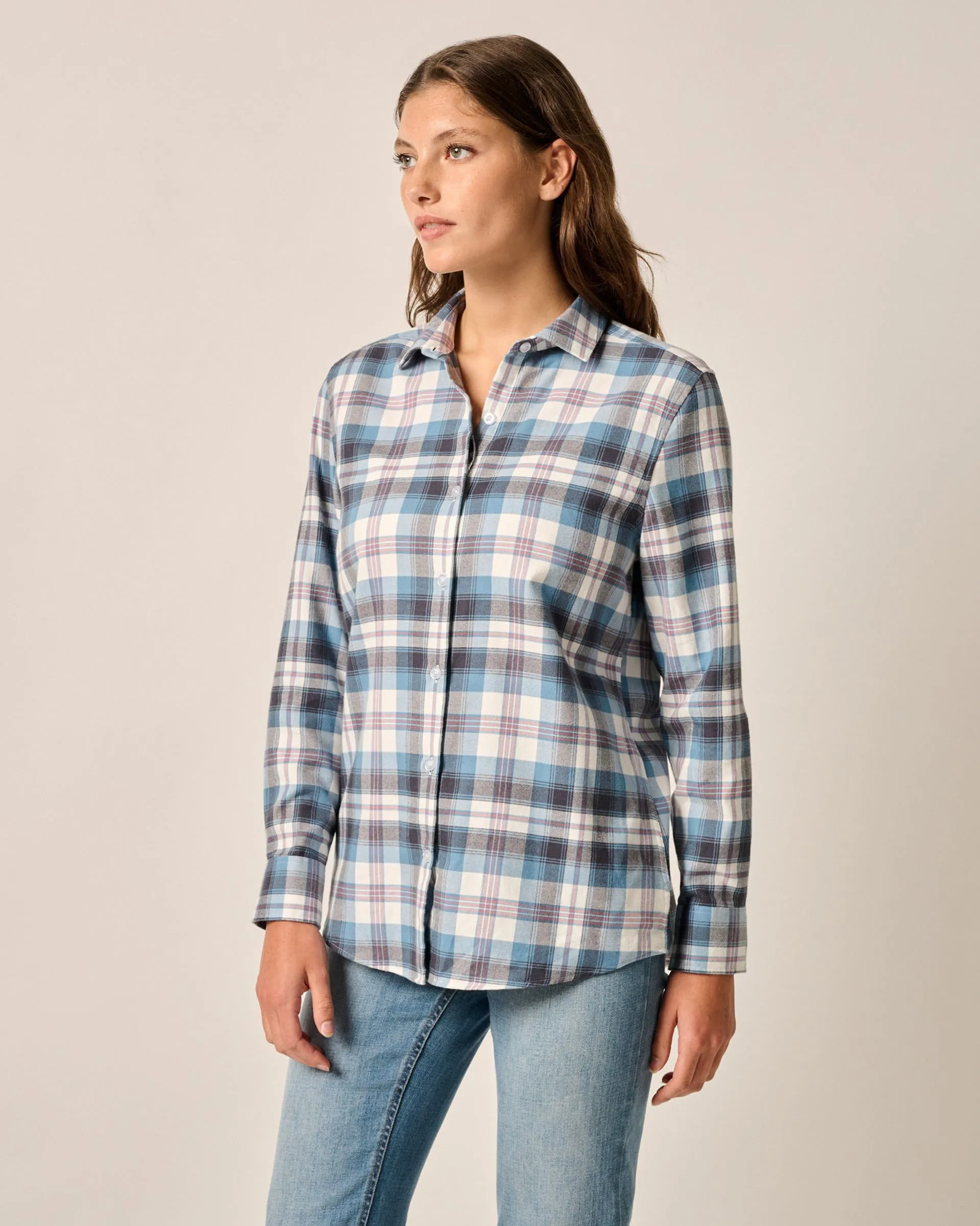 Inez Flannel Button-Down Shirt