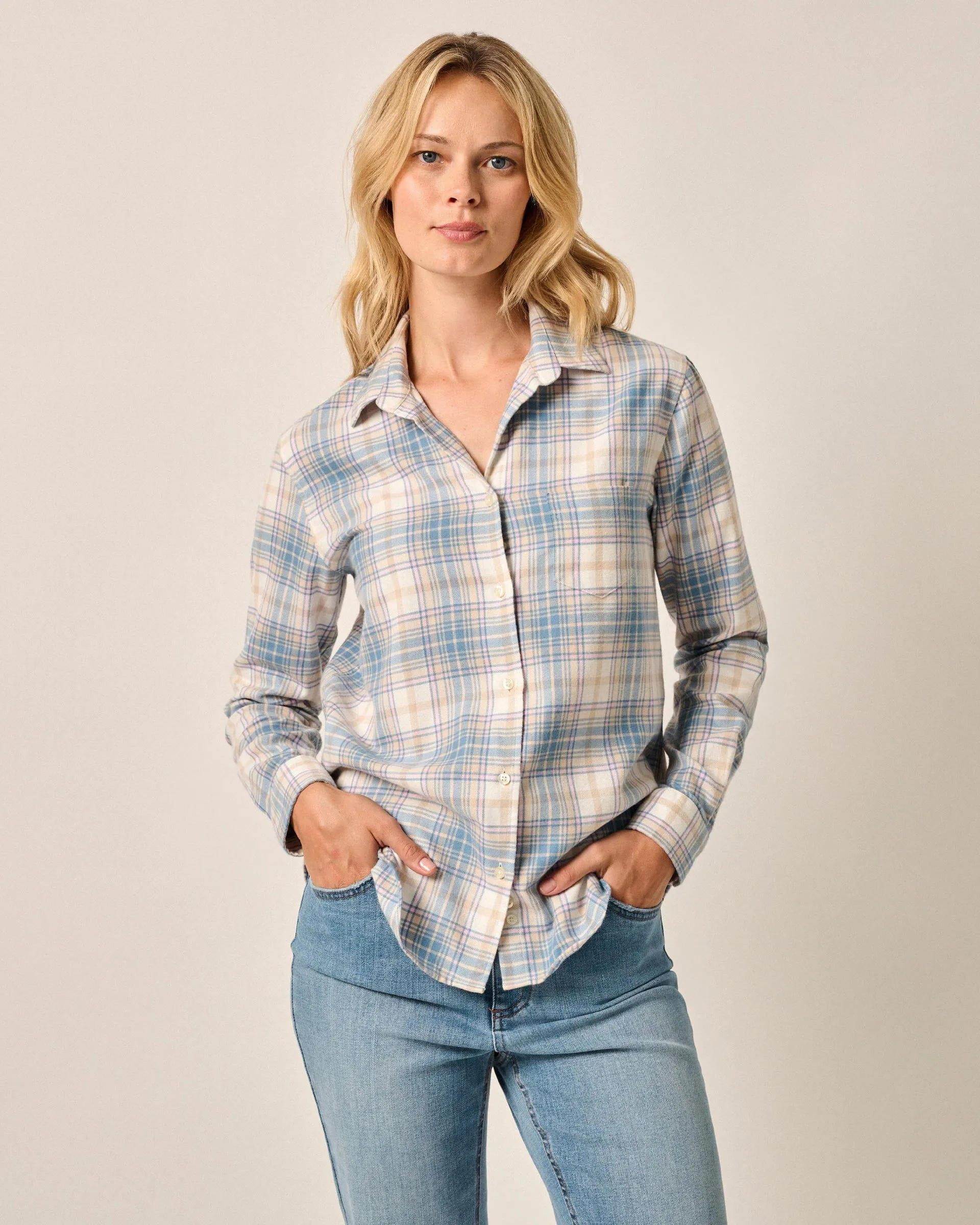 Inez Flannel Button-Down Shirt