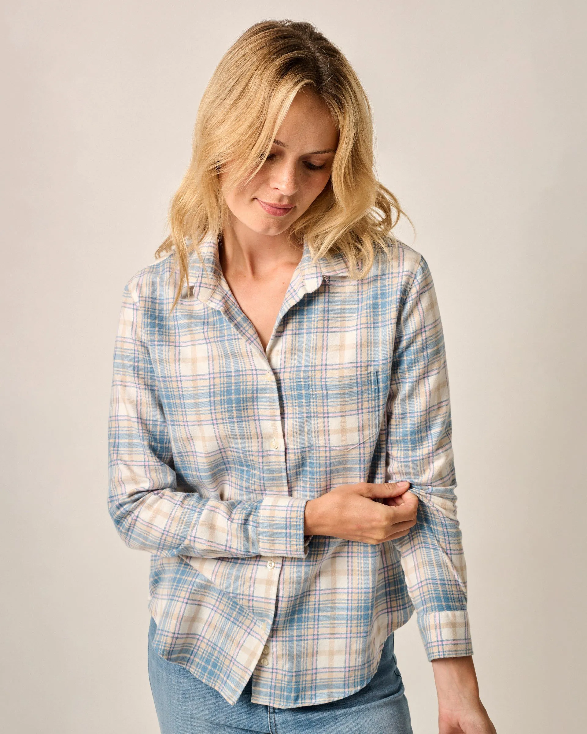 Inez Flannel Button-Down Shirt