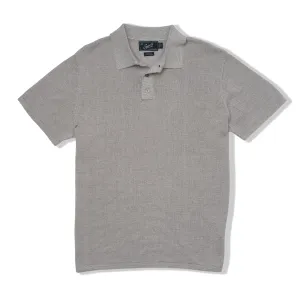 James Featherweight Sweater Polo - Gray Cream