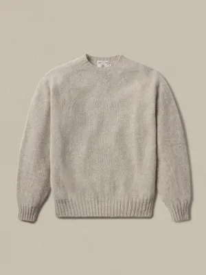 J.PRESS X BUCK MASON SHAGGY DOG SWEATER - NATURAL