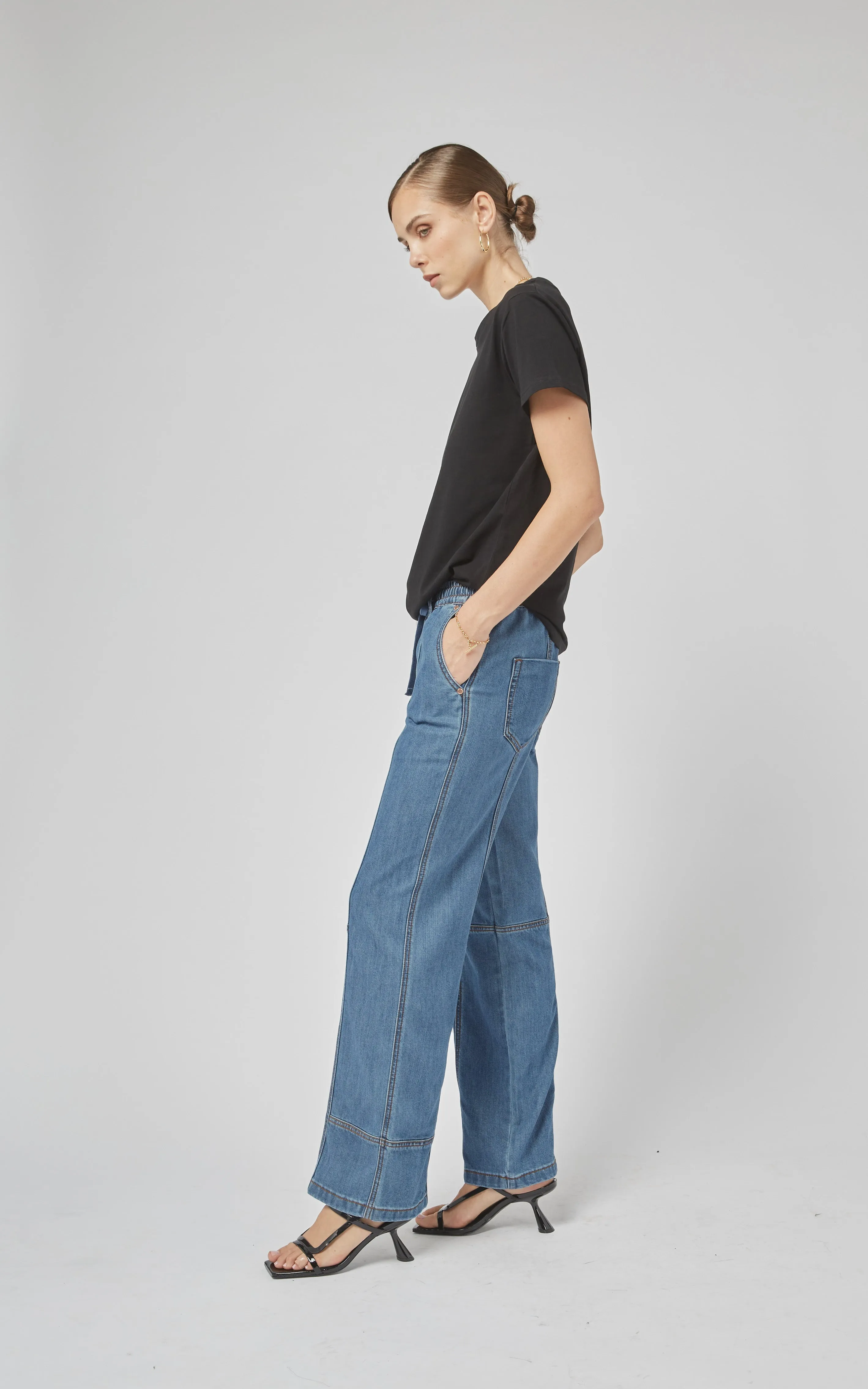 Kara Denim Tencel Pants