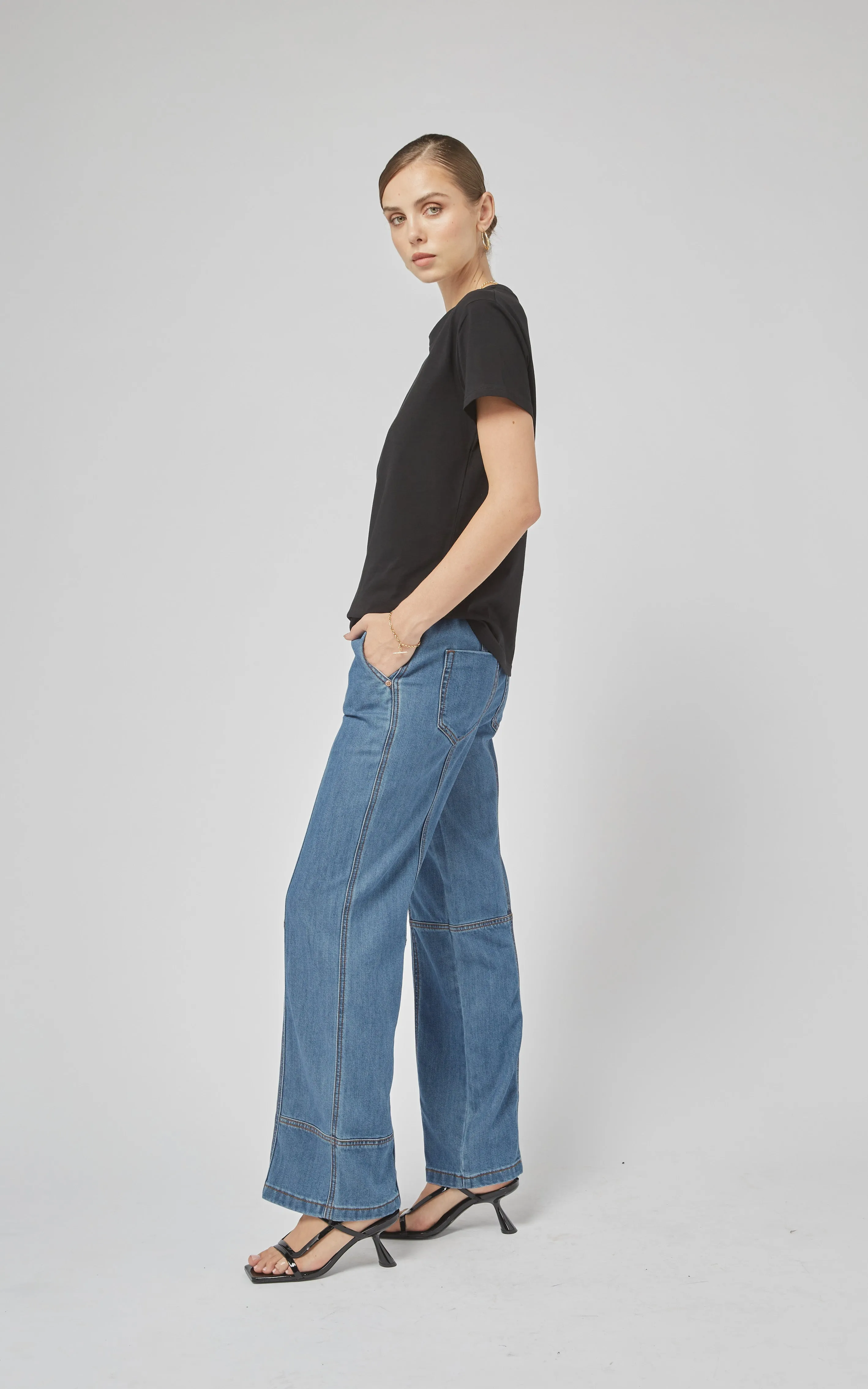 Kara Denim Tencel Pants