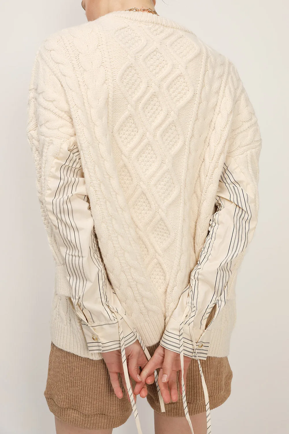 Kathy Shirt Combo Knit Pullover