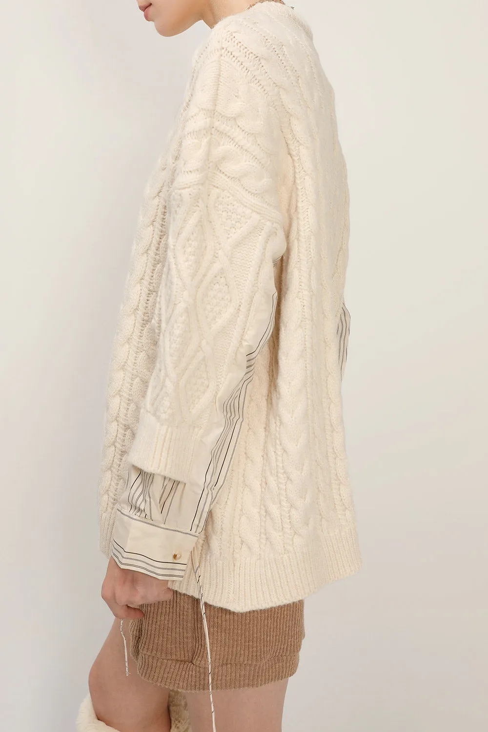 Kathy Shirt Combo Knit Pullover