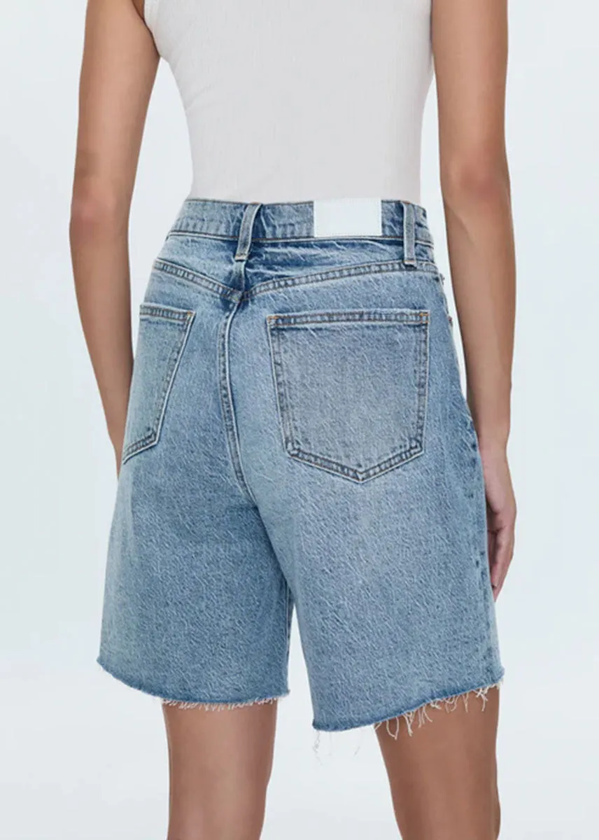 Kaylee High-Rise Pinched Loose Straight Short - Boulder