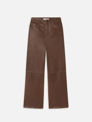 Le Slim Palazzo Leather -- Bark