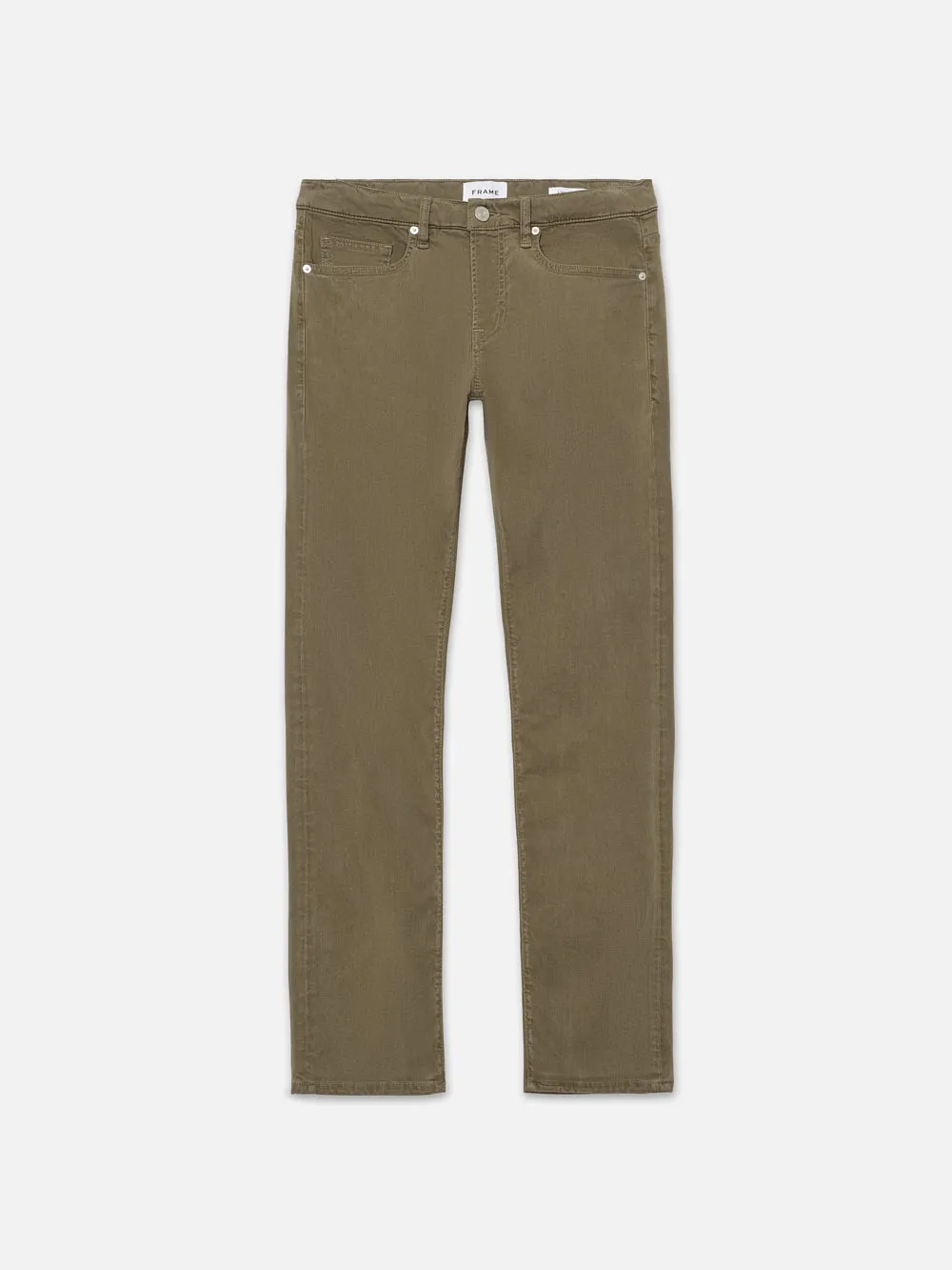 L'Homme Slim Brushed Twill -- Bay Leaves