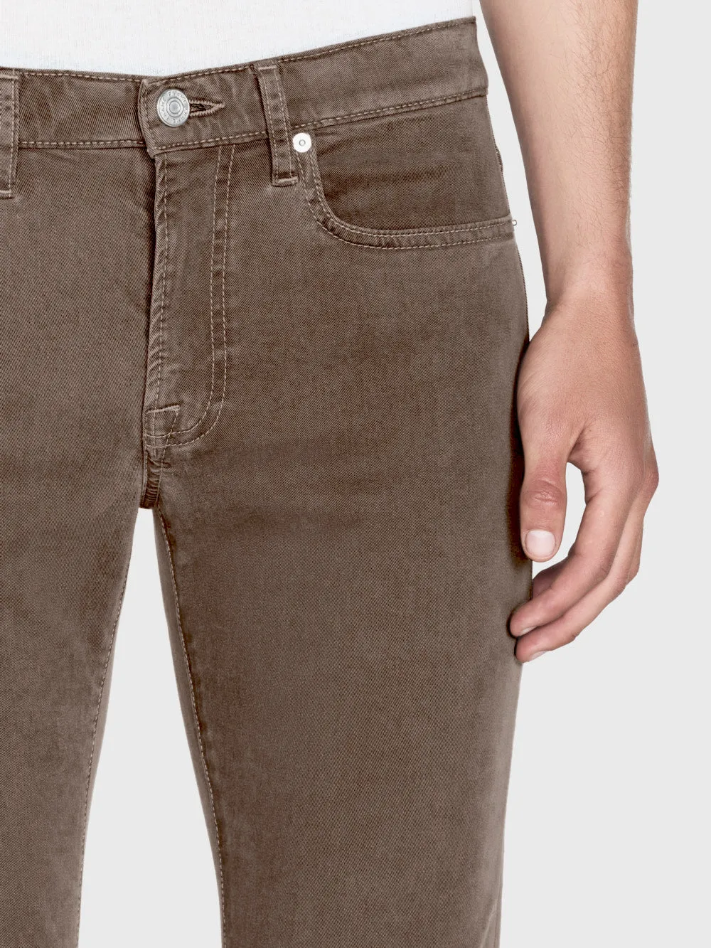 L'Homme Slim Brushed Twill -- Dusty Grey