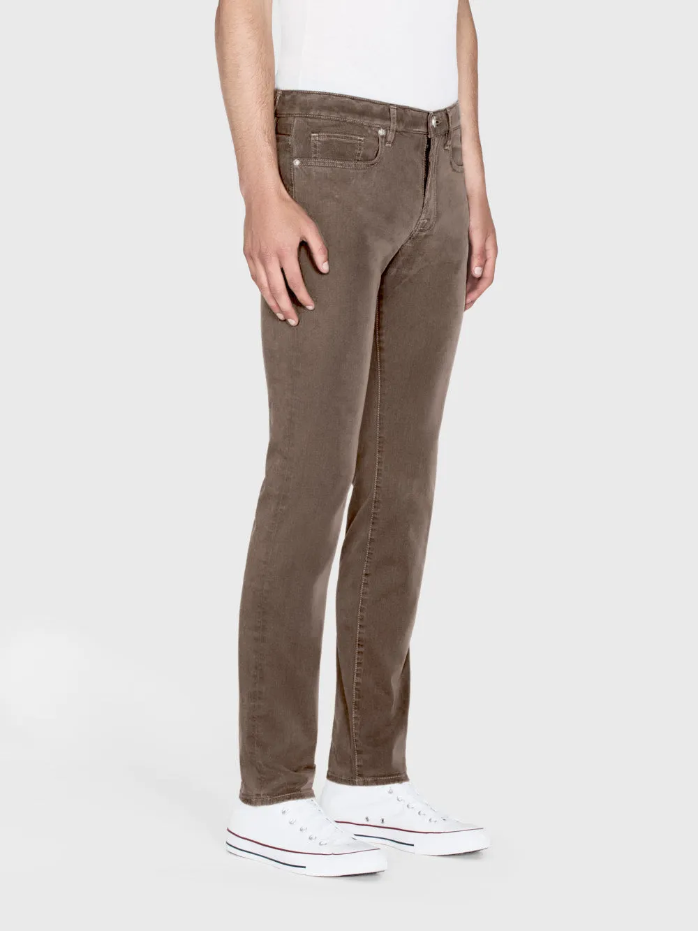 L'Homme Slim Brushed Twill -- Dusty Grey