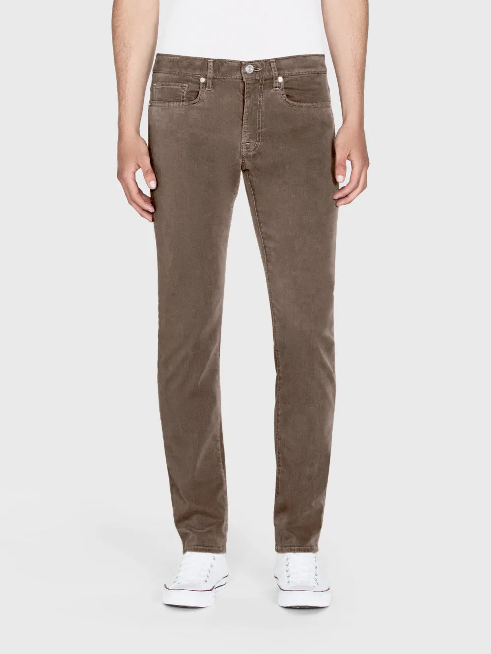 L'Homme Slim Brushed Twill -- Dusty Grey