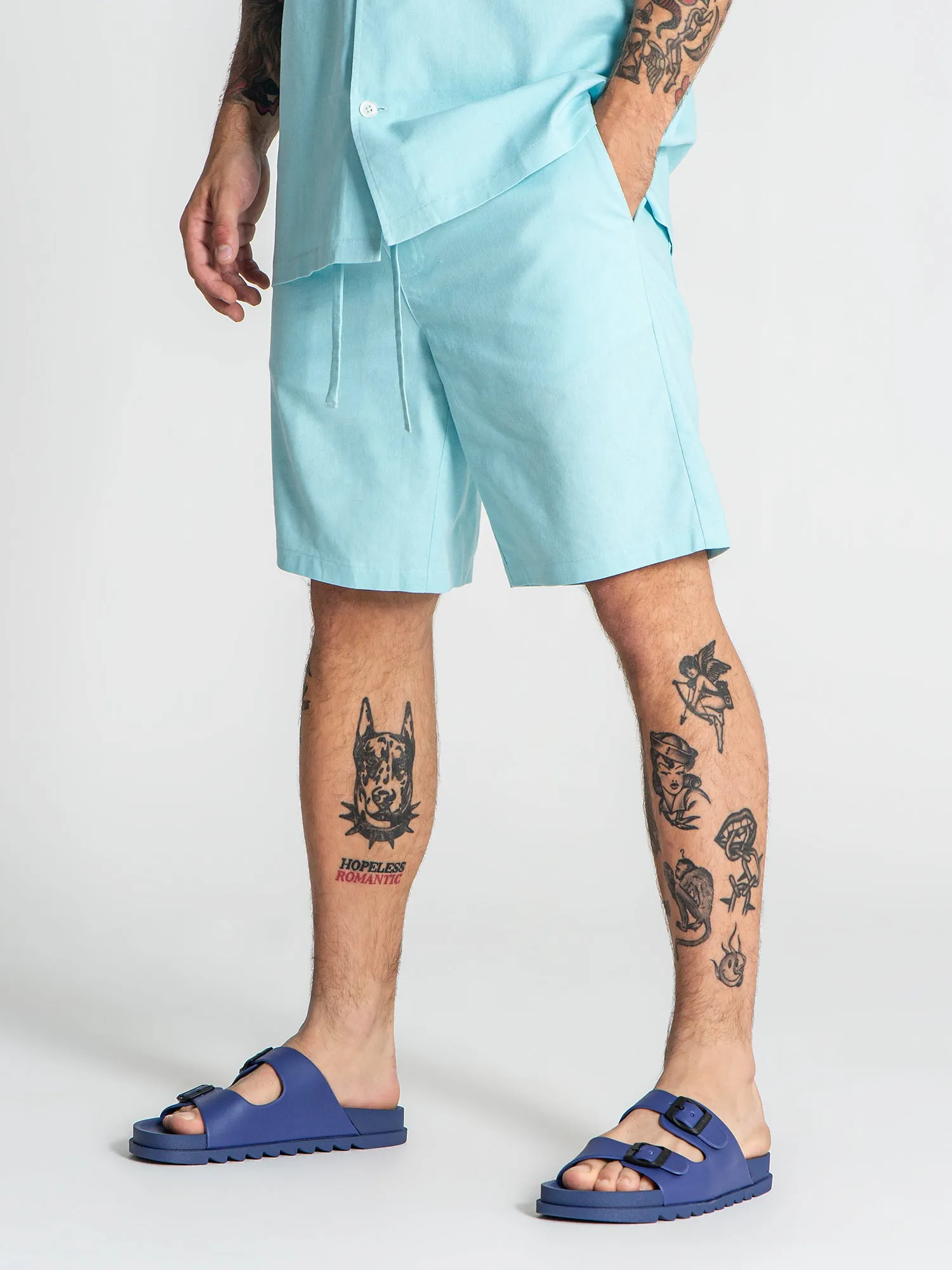 Light Blue Natura Shorts