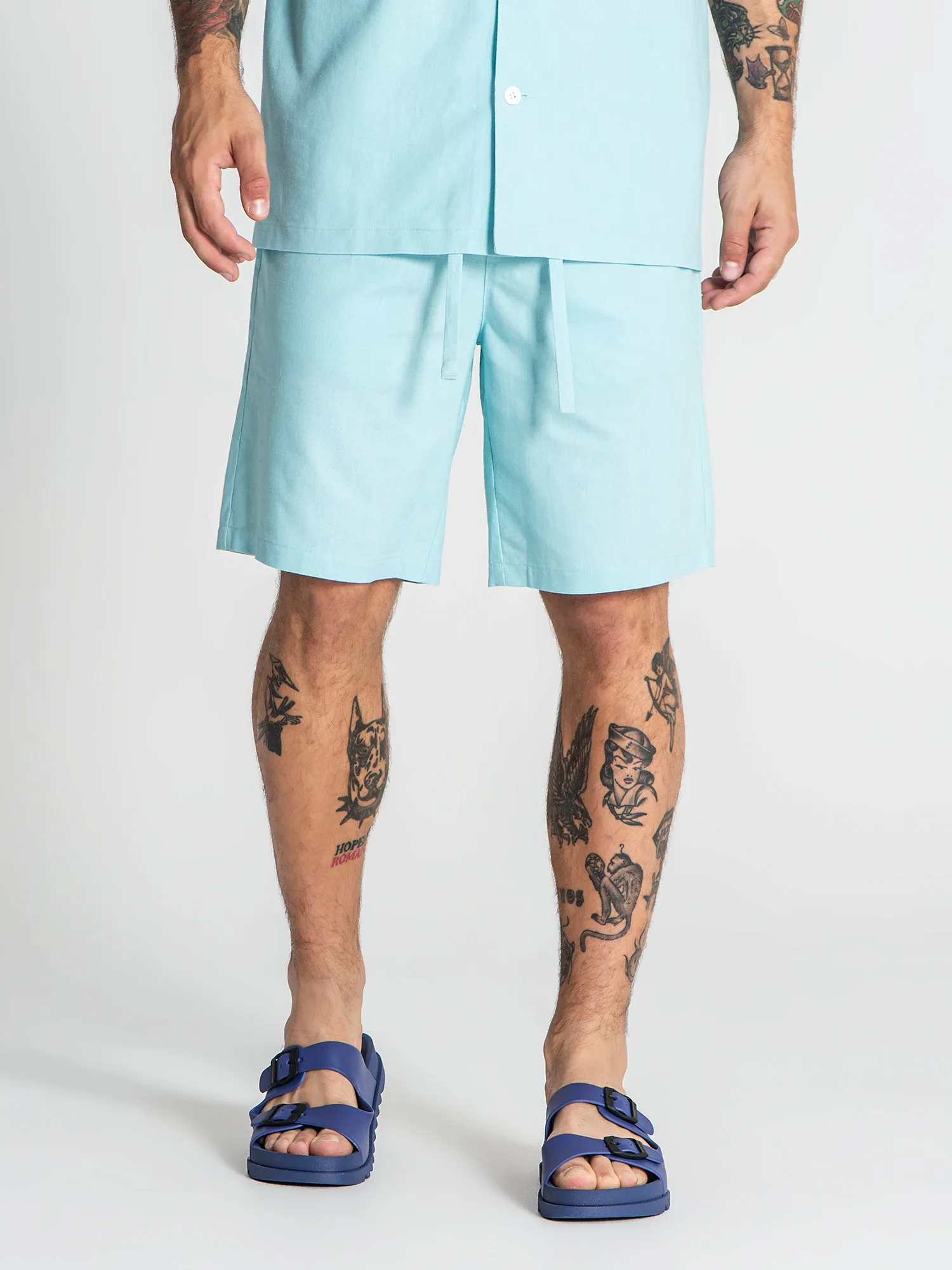 Light Blue Natura Shorts