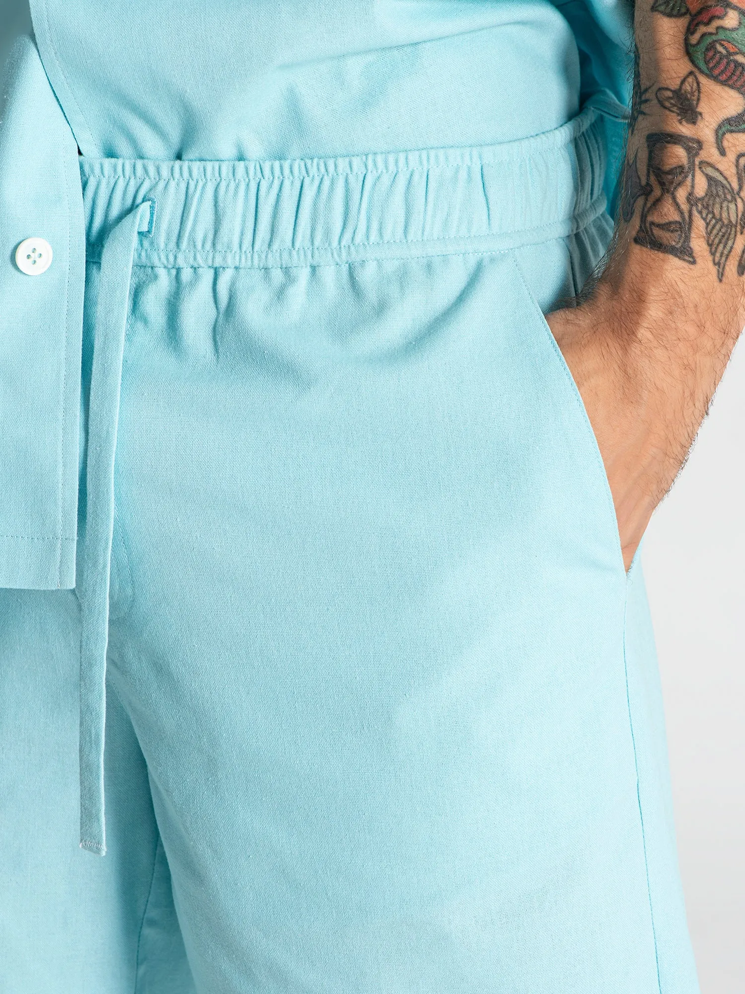 Light Blue Natura Shorts
