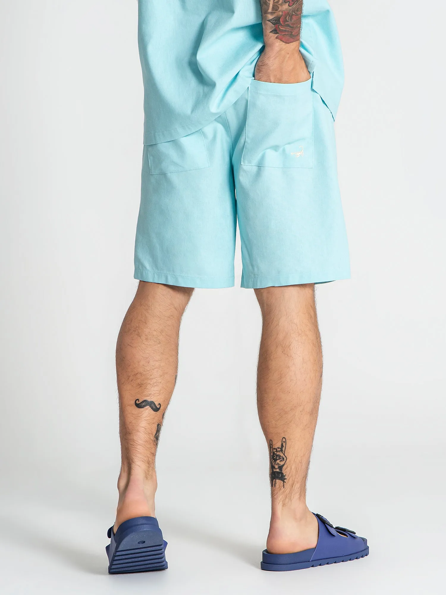 Light Blue Natura Shorts