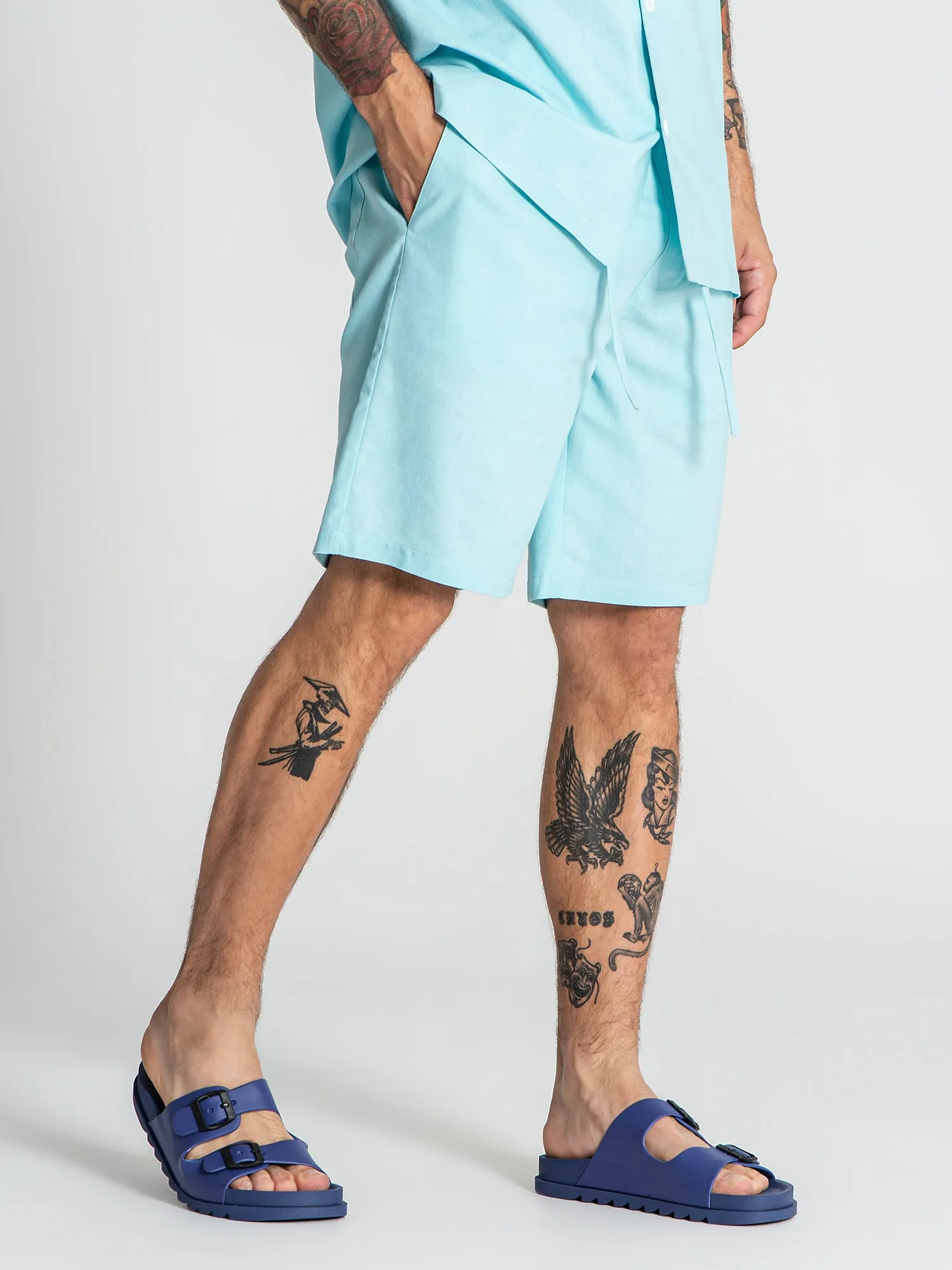 Light Blue Natura Shorts