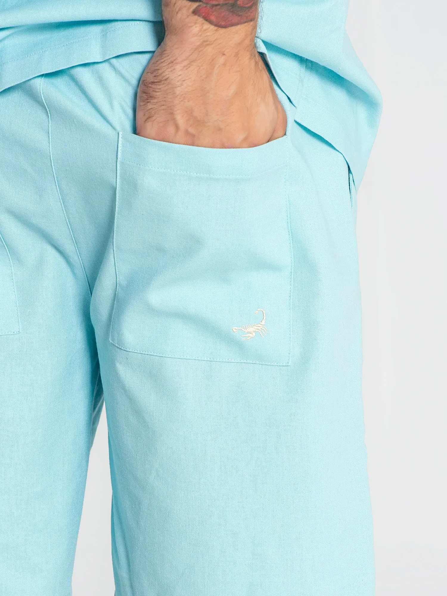 Light Blue Natura Shorts