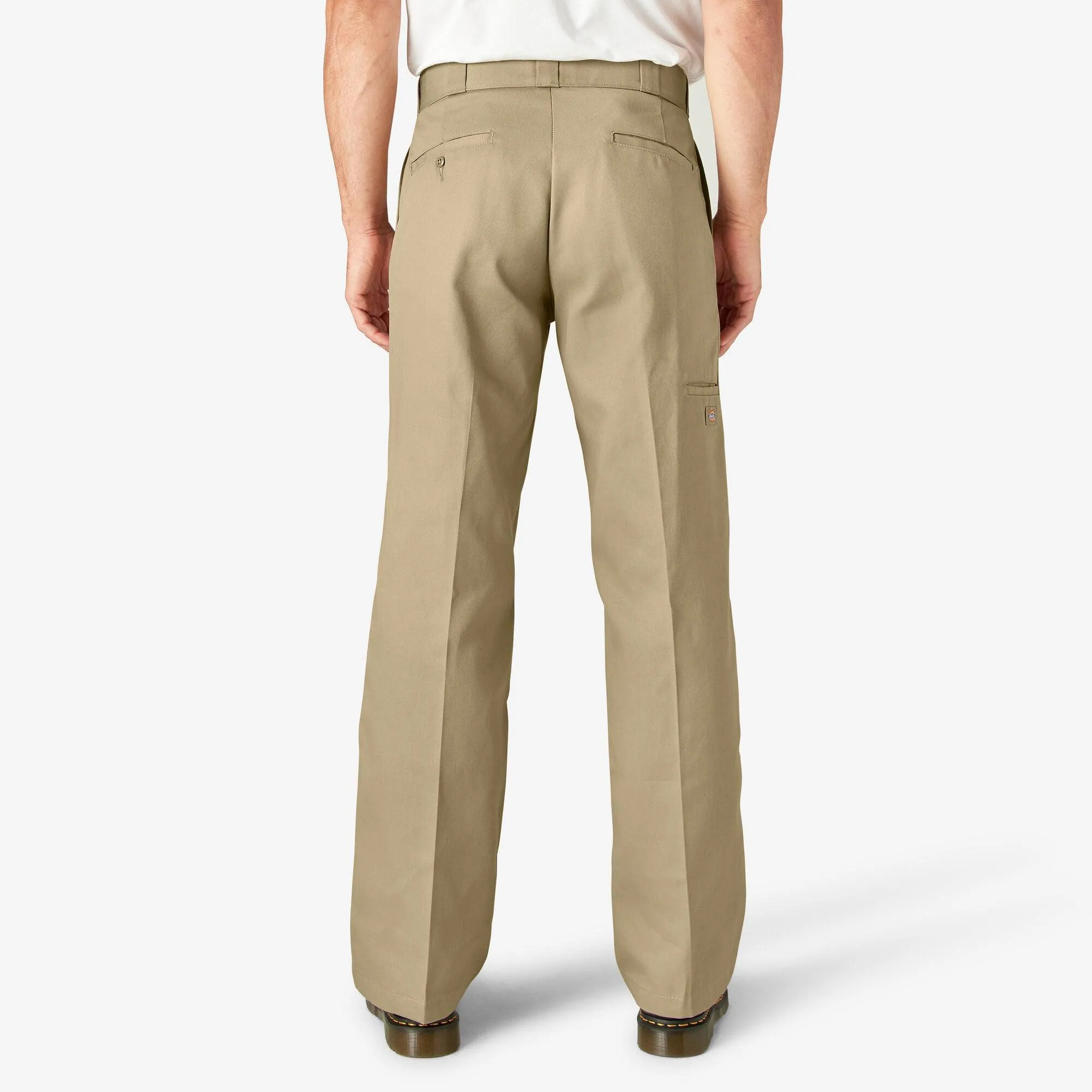 Loose Fit Double Knee Work Pants, Khaki