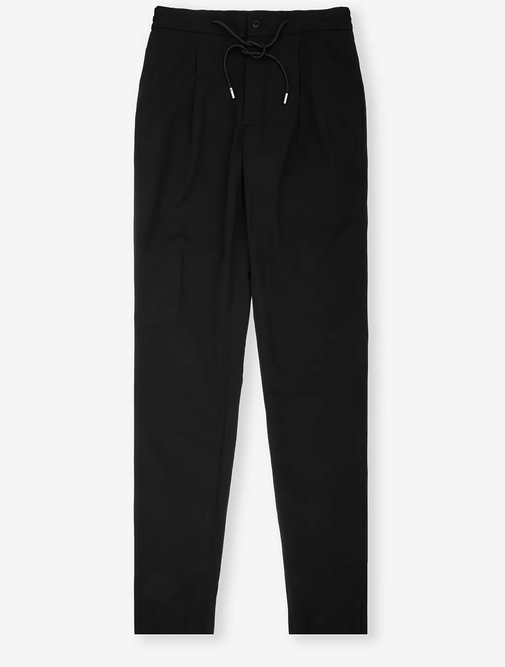 Louis Copeland Drawstring Tech Trousers Black