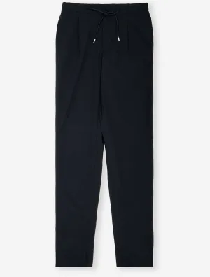 Louis Copeland Drawstring Tech Trousers Navy