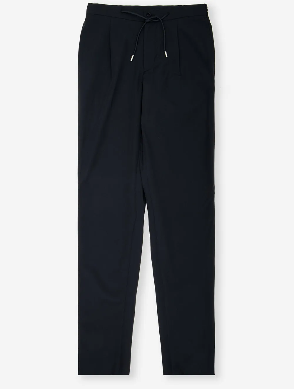 Louis Copeland Drawstring Tech Trousers Navy