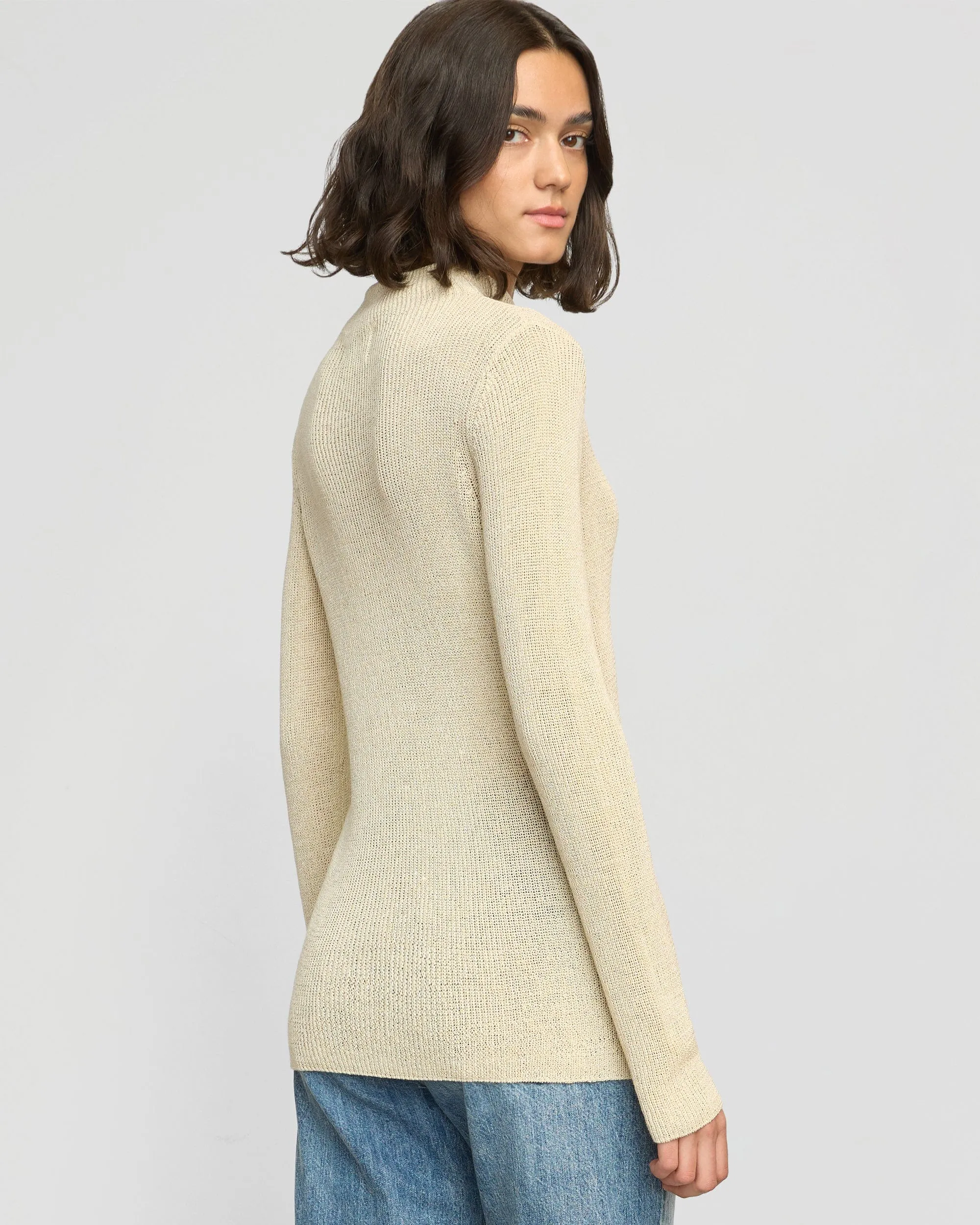Lynne Slim Semi-Sheer Sweater