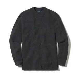 New Spencer Waffle Crew - Charcoal