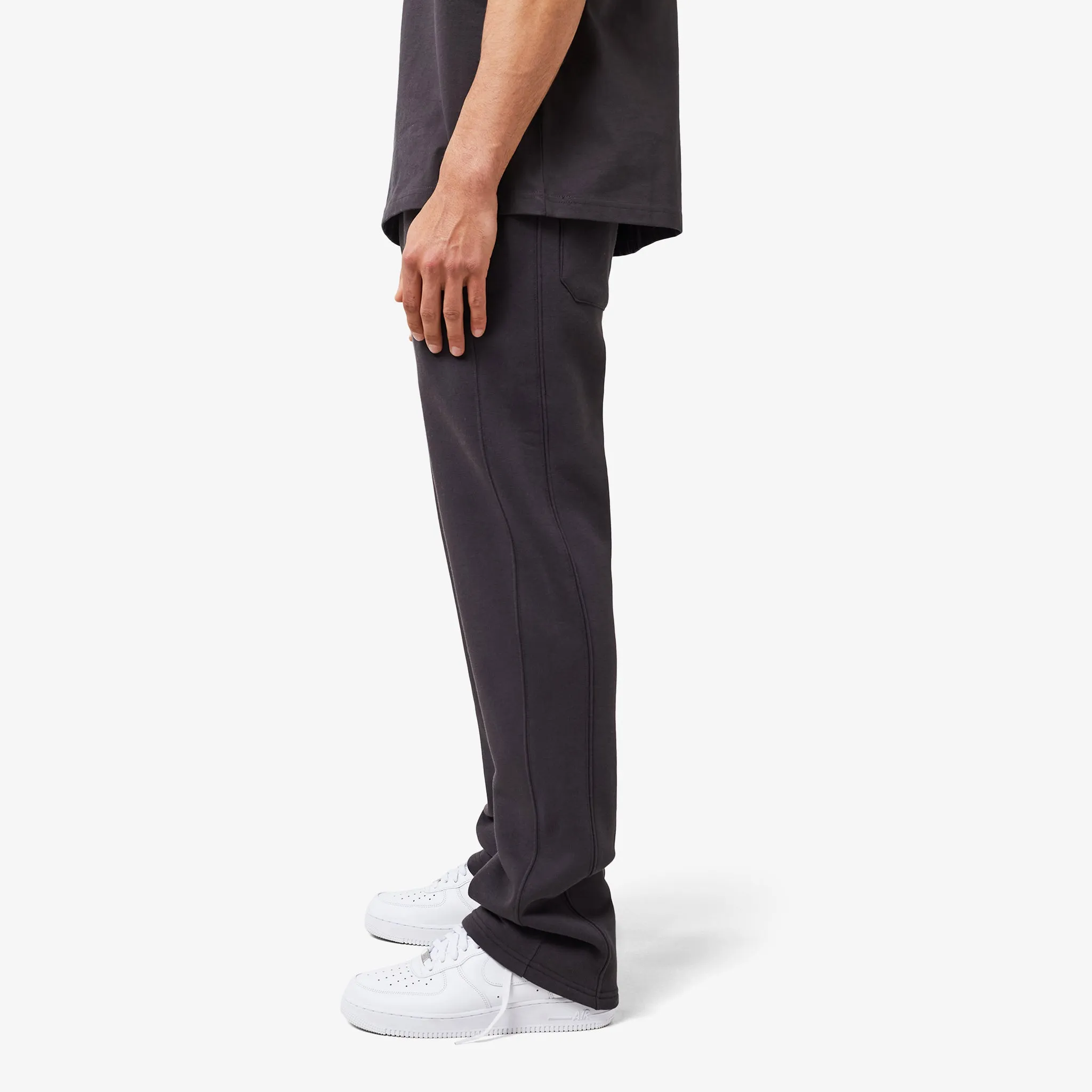 Open Hem Set | Dark Grey
