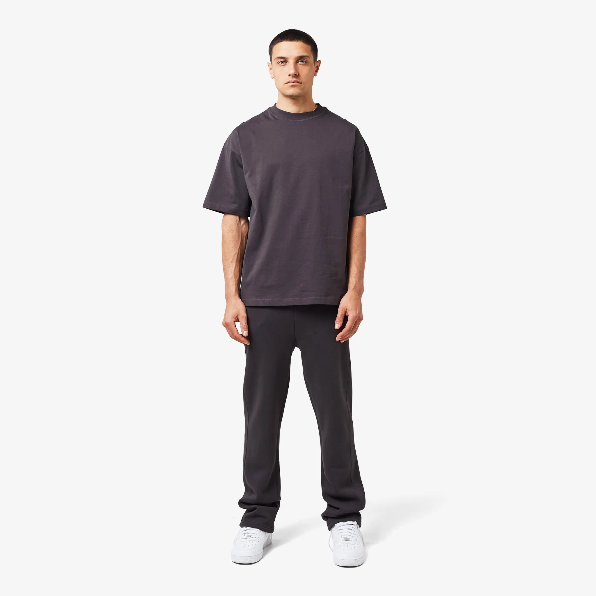 Open Hem Set | Dark Grey