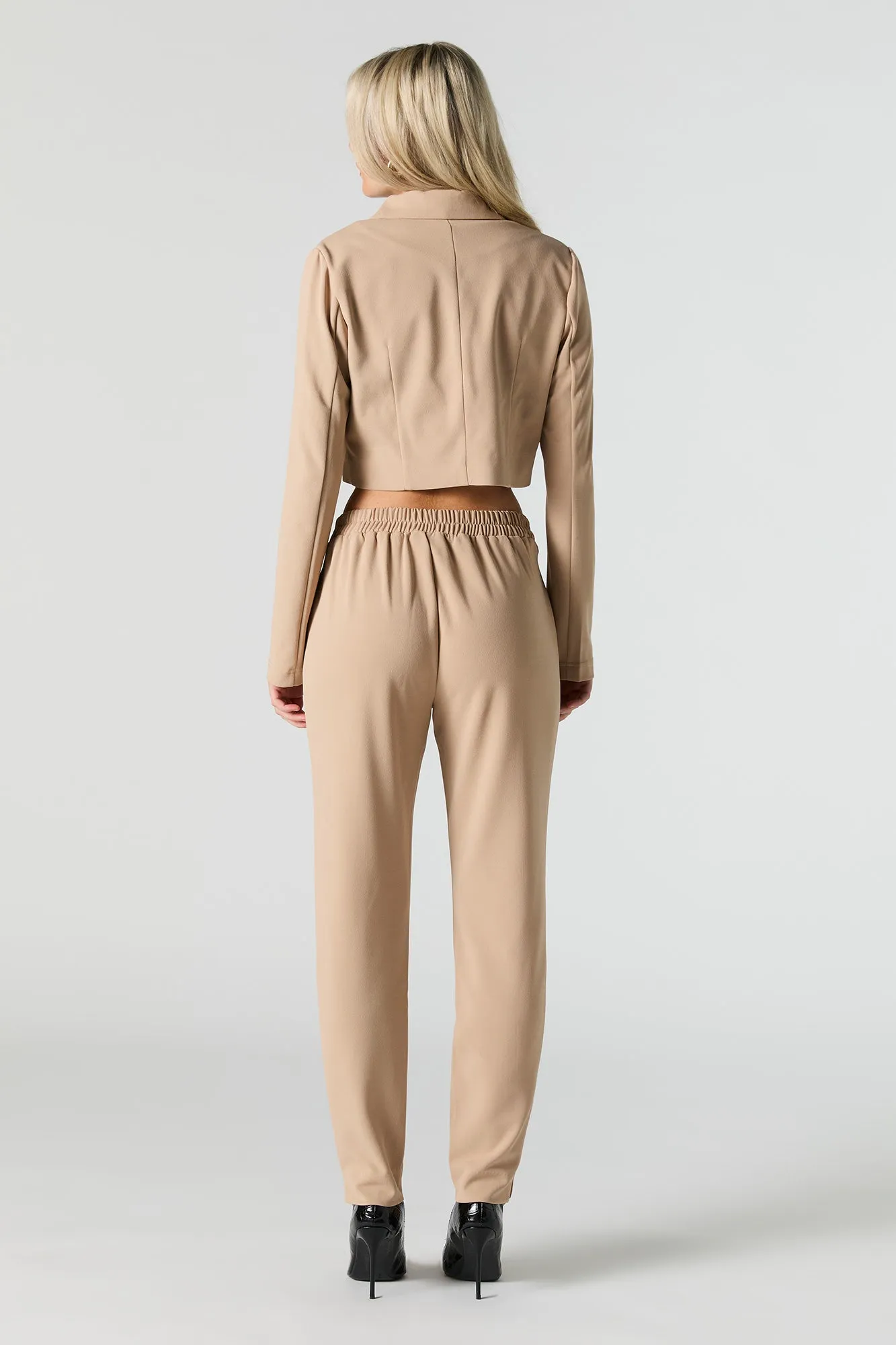 Pantalon habillé mince avec ceinture
