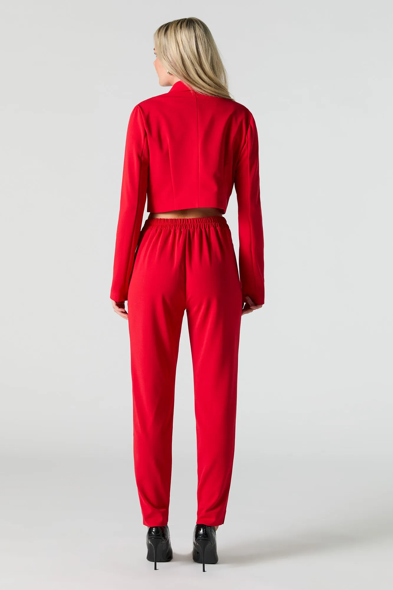 Pantalon habillé mince avec ceinture