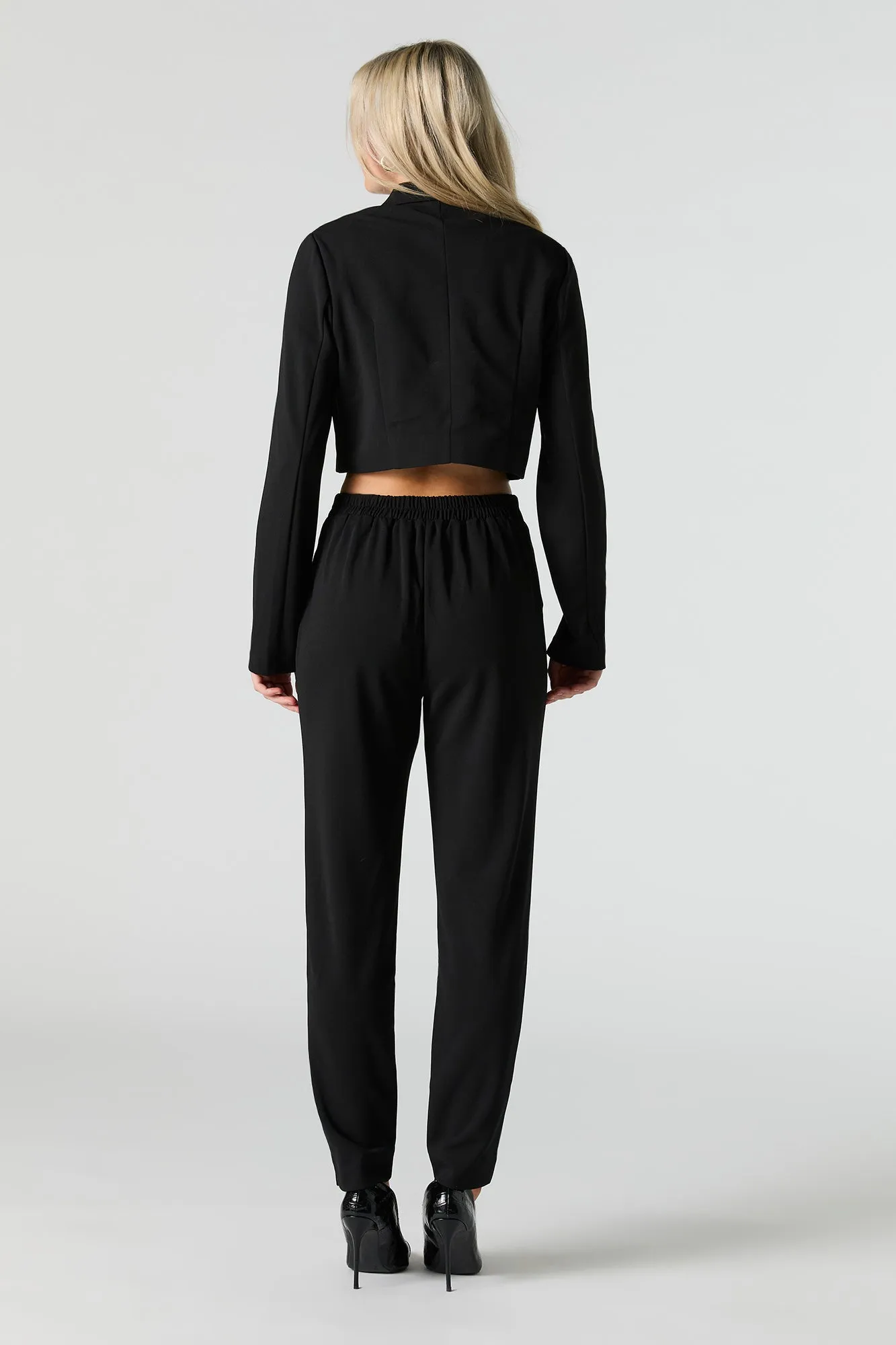 Pantalon habillé mince avec ceinture