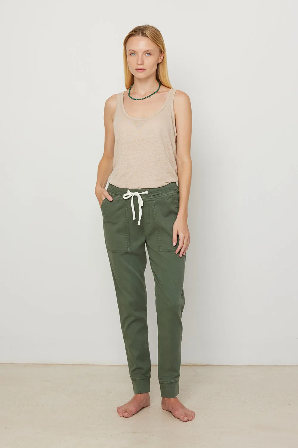 Pants Dark Green