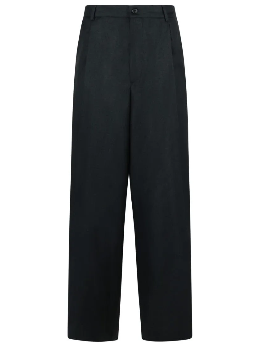 Pepper' Black Wool Blend Pants