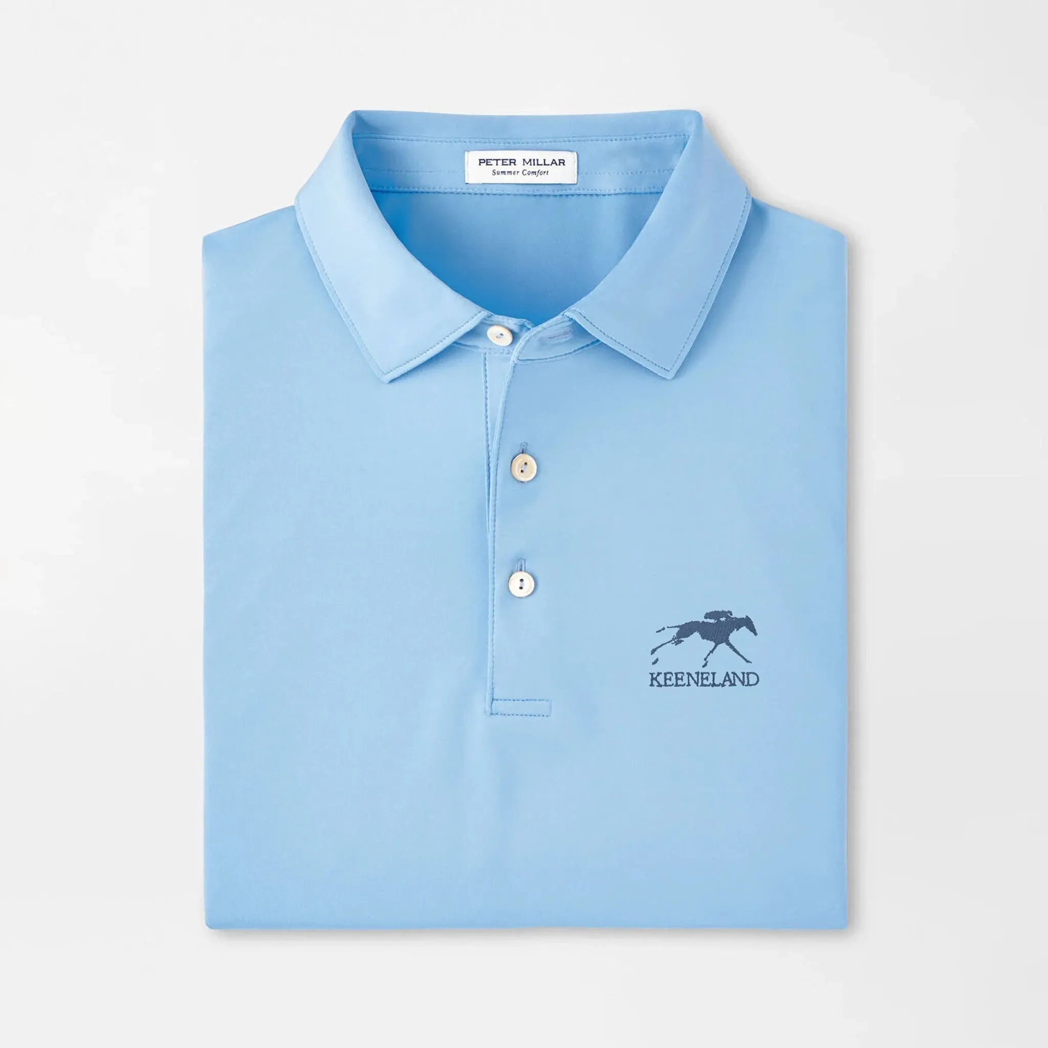 Peter Millar Keeneland Men's Solid Performance Polo