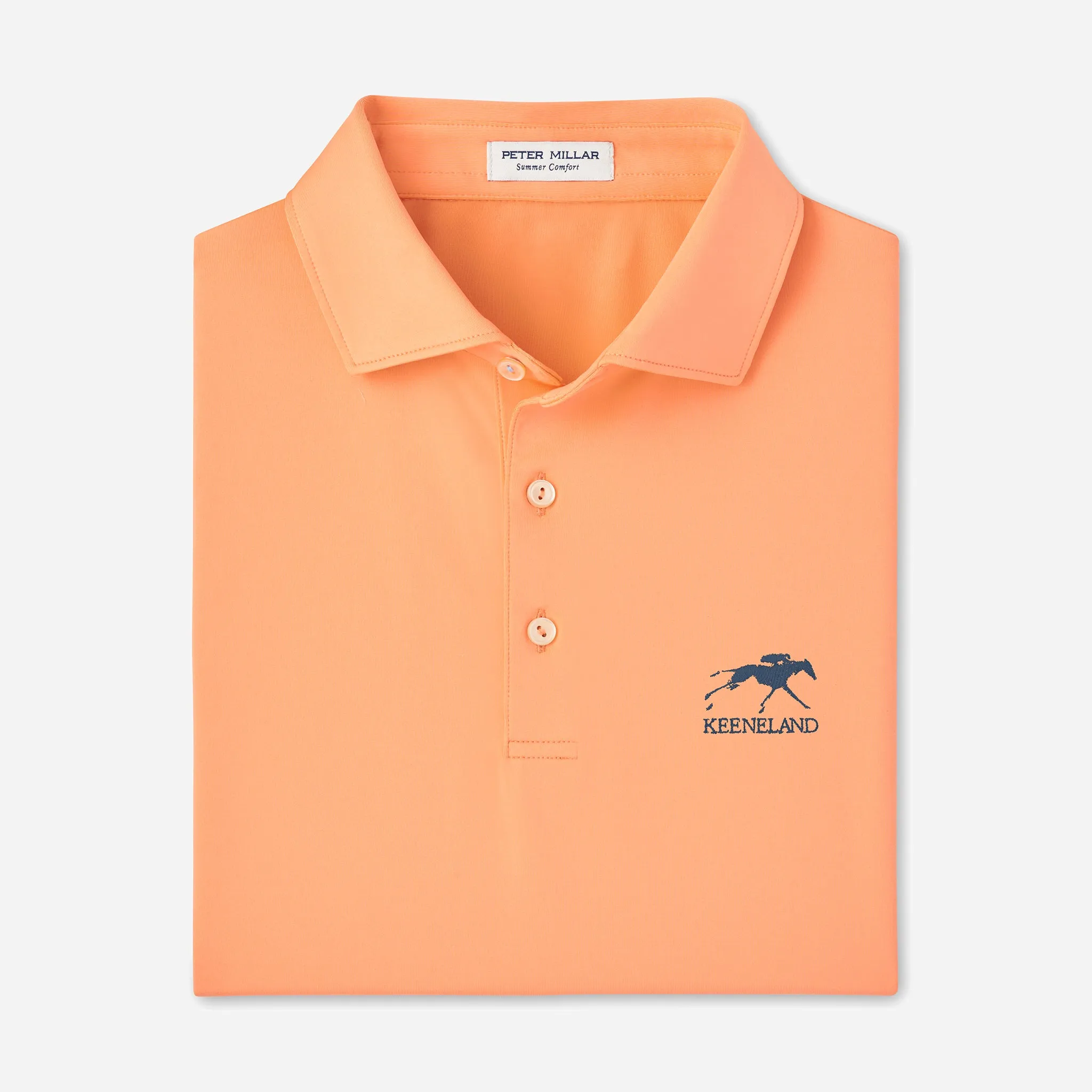 Peter Millar Keeneland Men's Solid Performance Polo